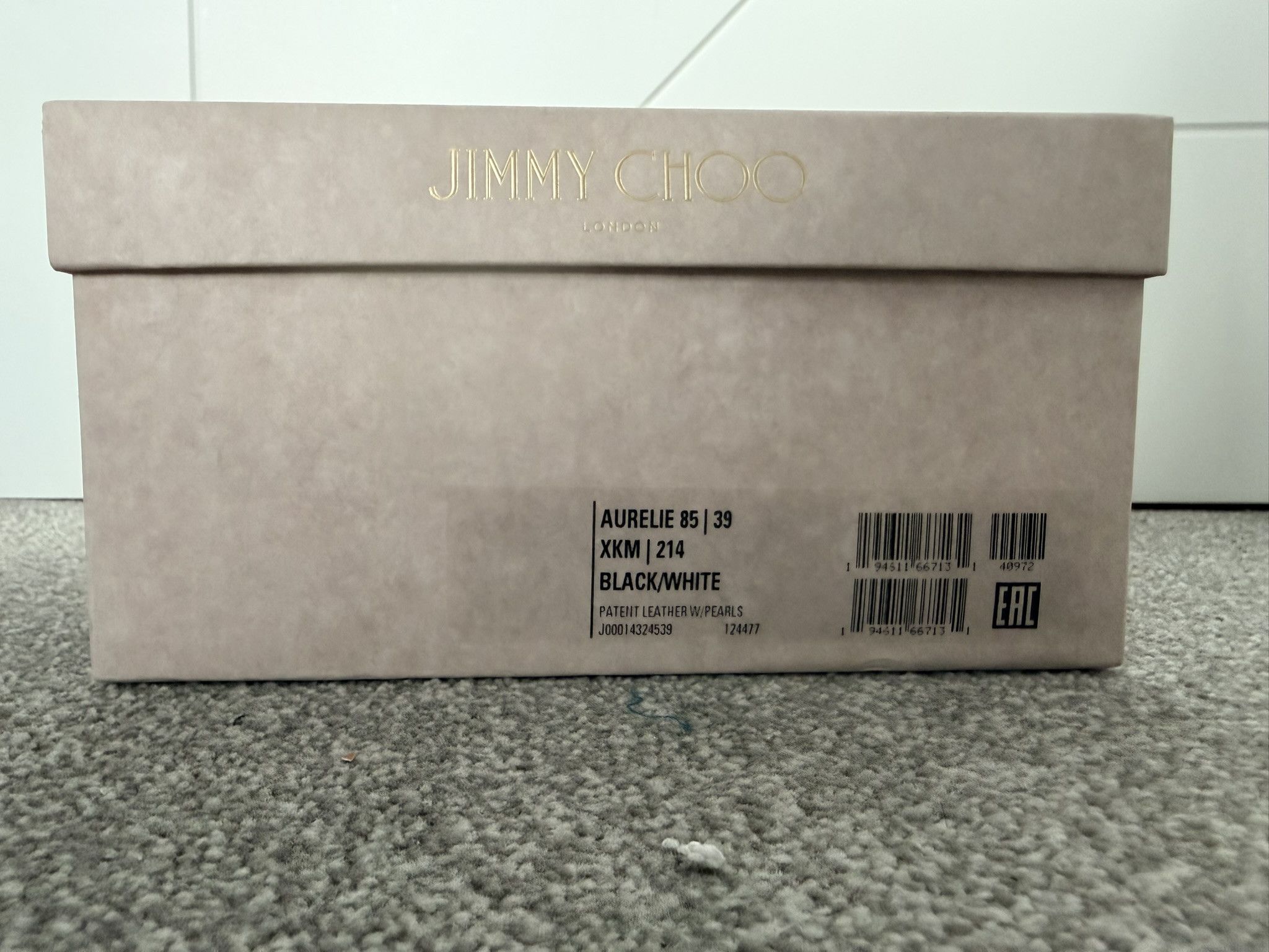 Jimmy Choo Jimmy Choo Aurelie 85 l 39 Black/ White Size US 9 / IT 39 - 11 Thumbnail