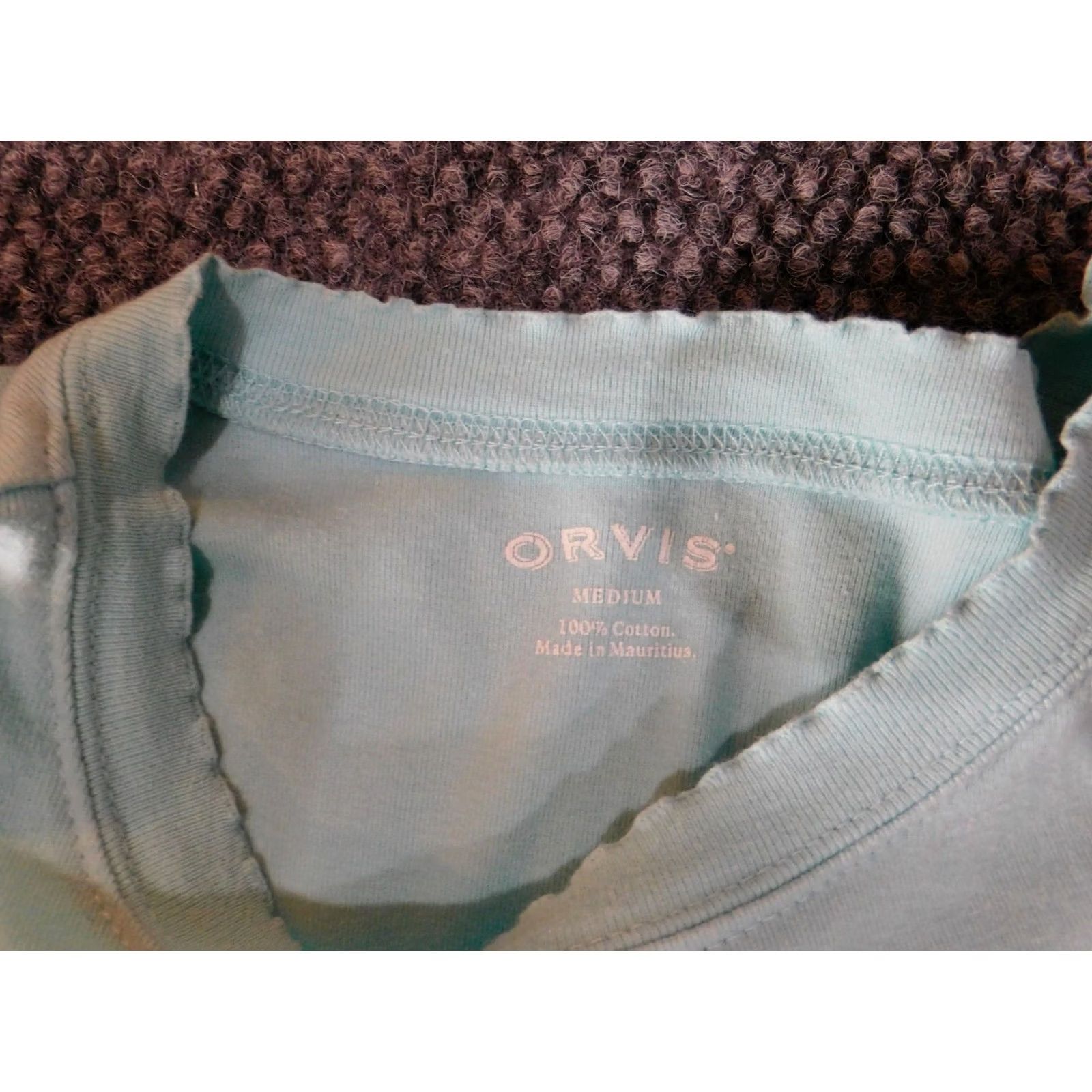 Orvis Orvis Womens Blouse Medium blue pullover classic casual top cotton Size M / US 6-8 / IT 42-44 - 5 Thumbnail