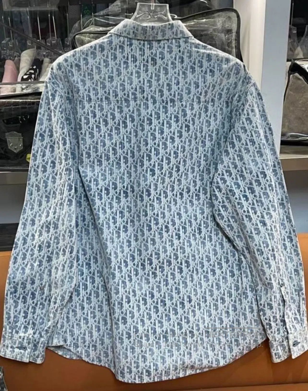 Dior Dior Oblique Denim Print Men's Shirt. Size US XS / EU 42 / 0 - 2 Thumbnail