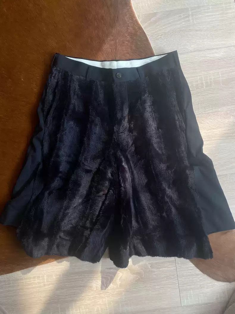 Comme des Garcons comme des garcon fur patchwork wool shorts 2505-Nextarrow Size US 28 / EU 44 - 1 Thumbnail