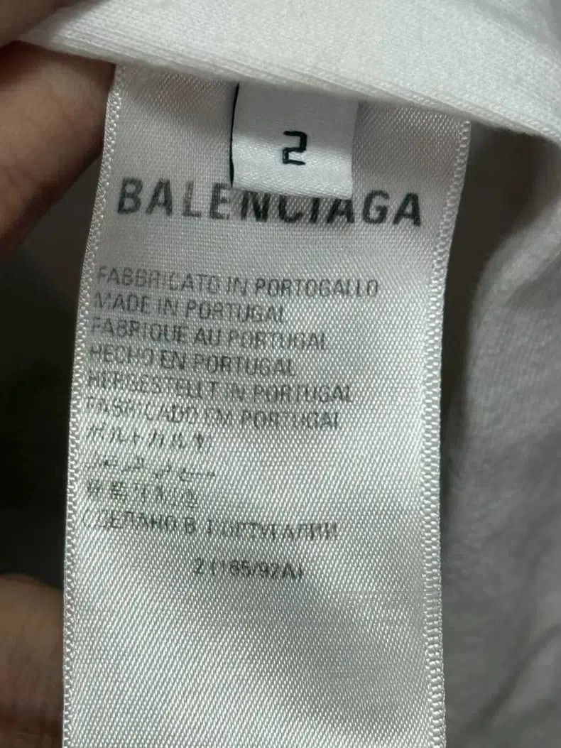 Balenciaga Balenciaga Embroidered Logo Short Sleeve T-shirt with Ribb Size US M / EU 48-50 / 2 - 4 Thumbnail