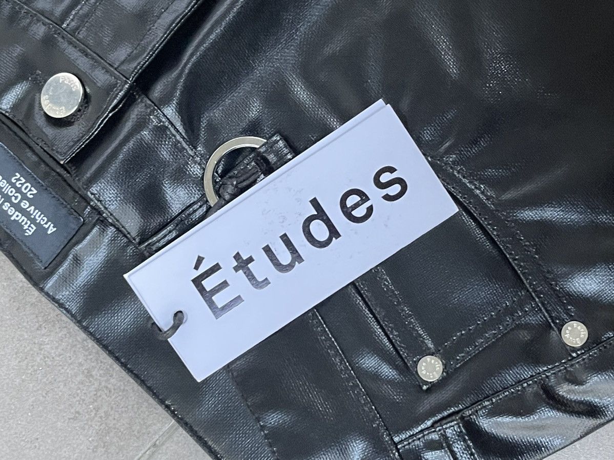 Etudes !DS! SS22 Etudes Corner Coated Faux Leather Black Pants Size US 30 / EU 46 - 23 Thumbnail