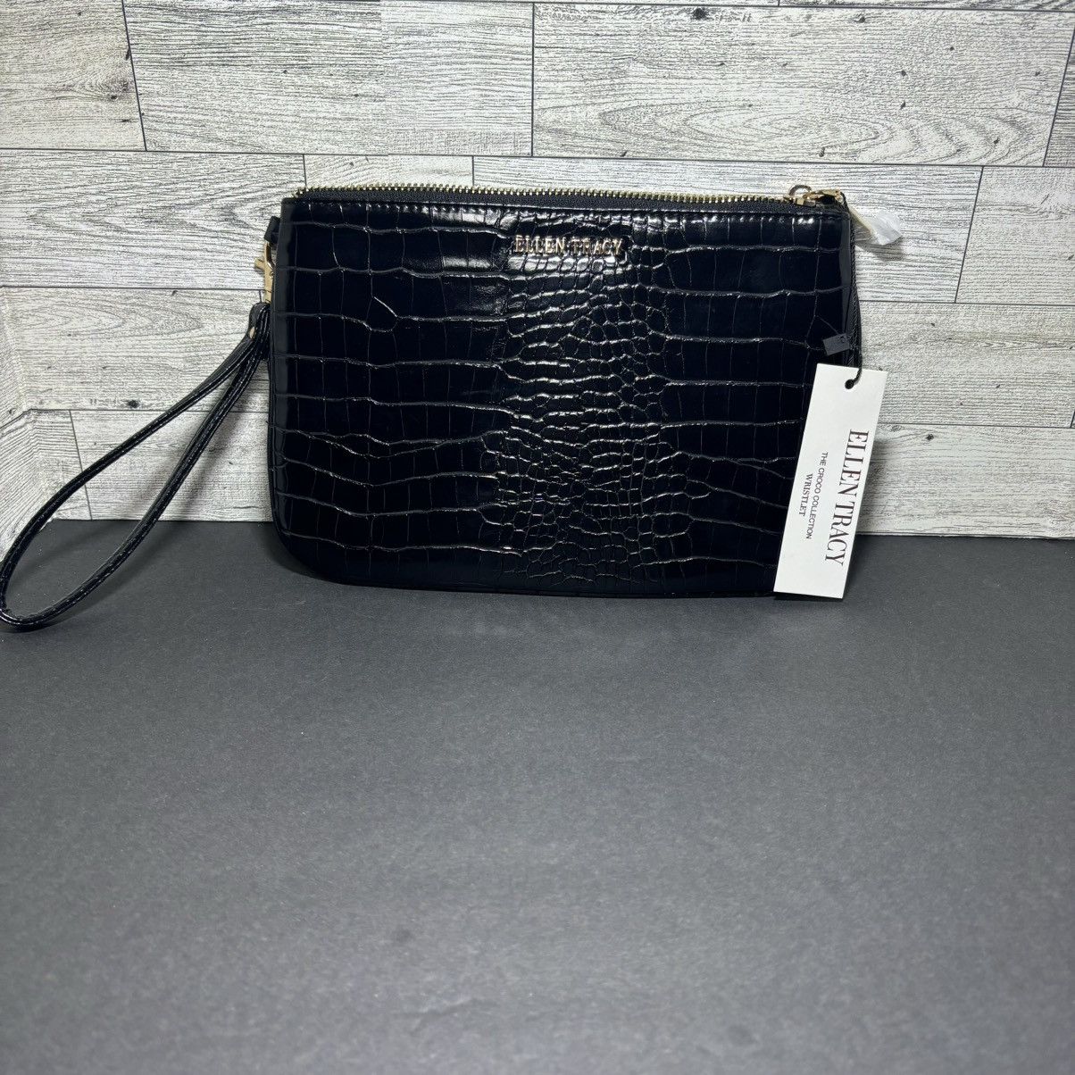 Ellen Tracy Ellen Tracey The Croco collection Wristlet NWT Size ONE SIZE - 1 Thumbnail