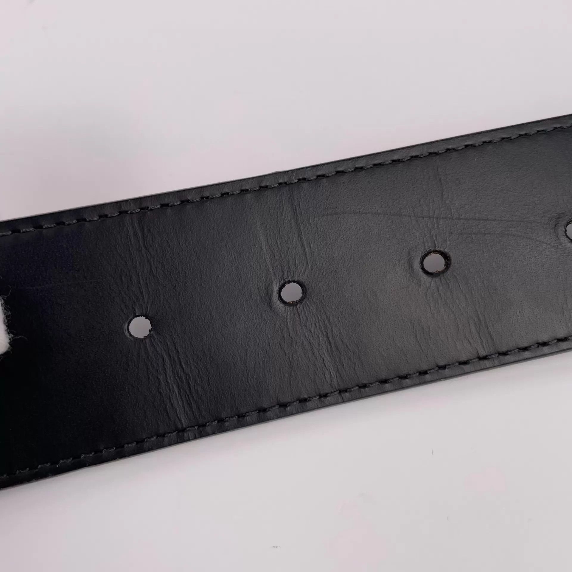 Louis Vuitton LV Monogram Belt Black 90/36 Size ONE SIZE - 9 Thumbnail