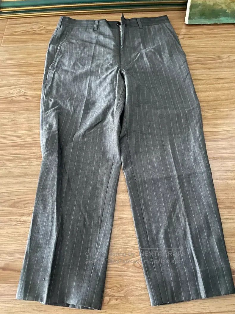 Comme des Garcons Comme Des Garcons size M Gray Nine-Quarter Stripe Pants Size 23" - 1 Thumbnail