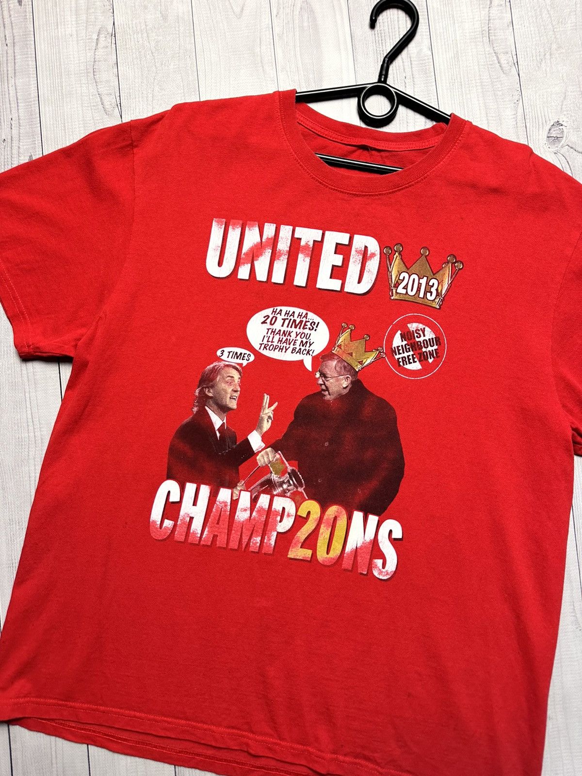 Vintage Vintage Manchester United soccer tee Champions 2013 20 Size US M / EU 48-50 / 2 - 3 Thumbnail