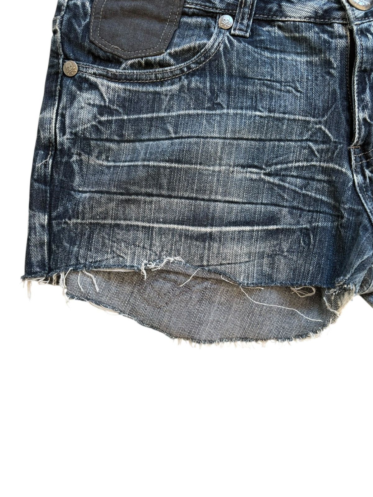 14th Addiction × Japanese Brand Vintage Japanese Brand Mud Wash Punk Style Shorts Jeans Size 36" / US 14 / IT 50 - 8 Thumbnail