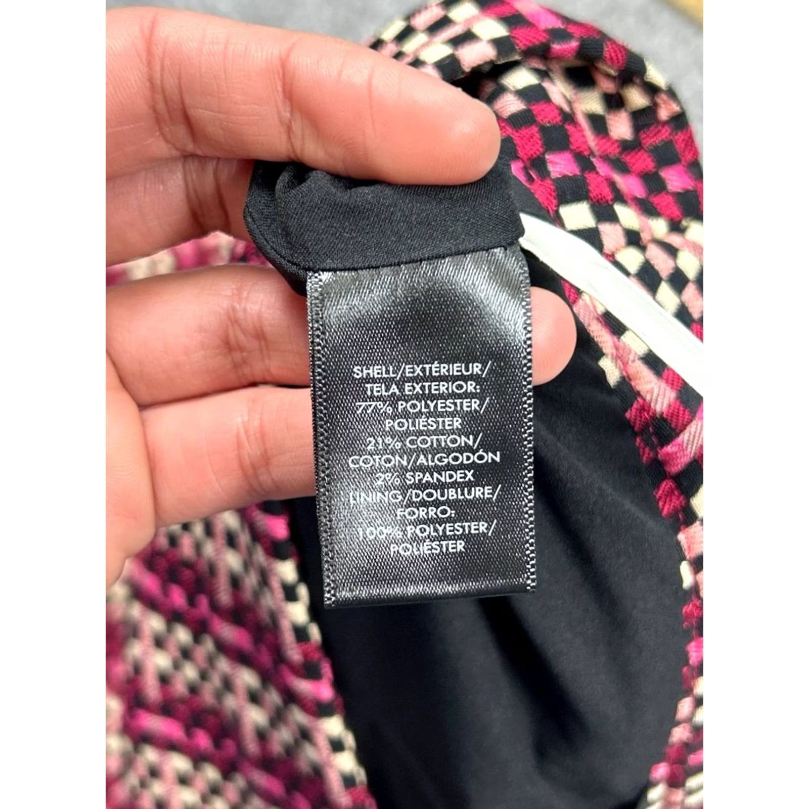 Ann Taylor Ann Taylor Pencil Skirt Womens 6 Multicolor Straight Check Stretch Back Zip New Size 28" / US 6 / IT 42 - 7 Thumbnail