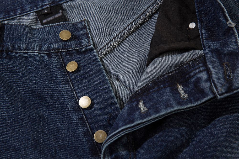 Japanese Brand × Vintage Washed Distressed Denim Knee-length Short Size US 32 / EU 48 - 3 Thumbnail