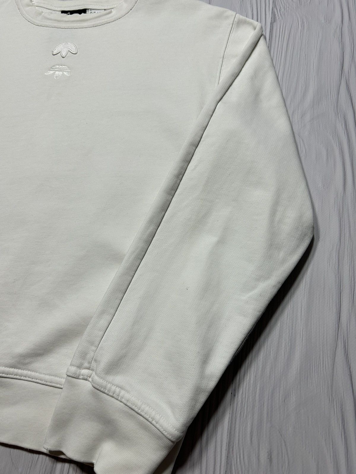 Adidas × Alexander Wang Adidas x Alexander Wang Logo Crew Torn Sweatshirt Size US S / EU 44-46 / 1 - 4 Thumbnail