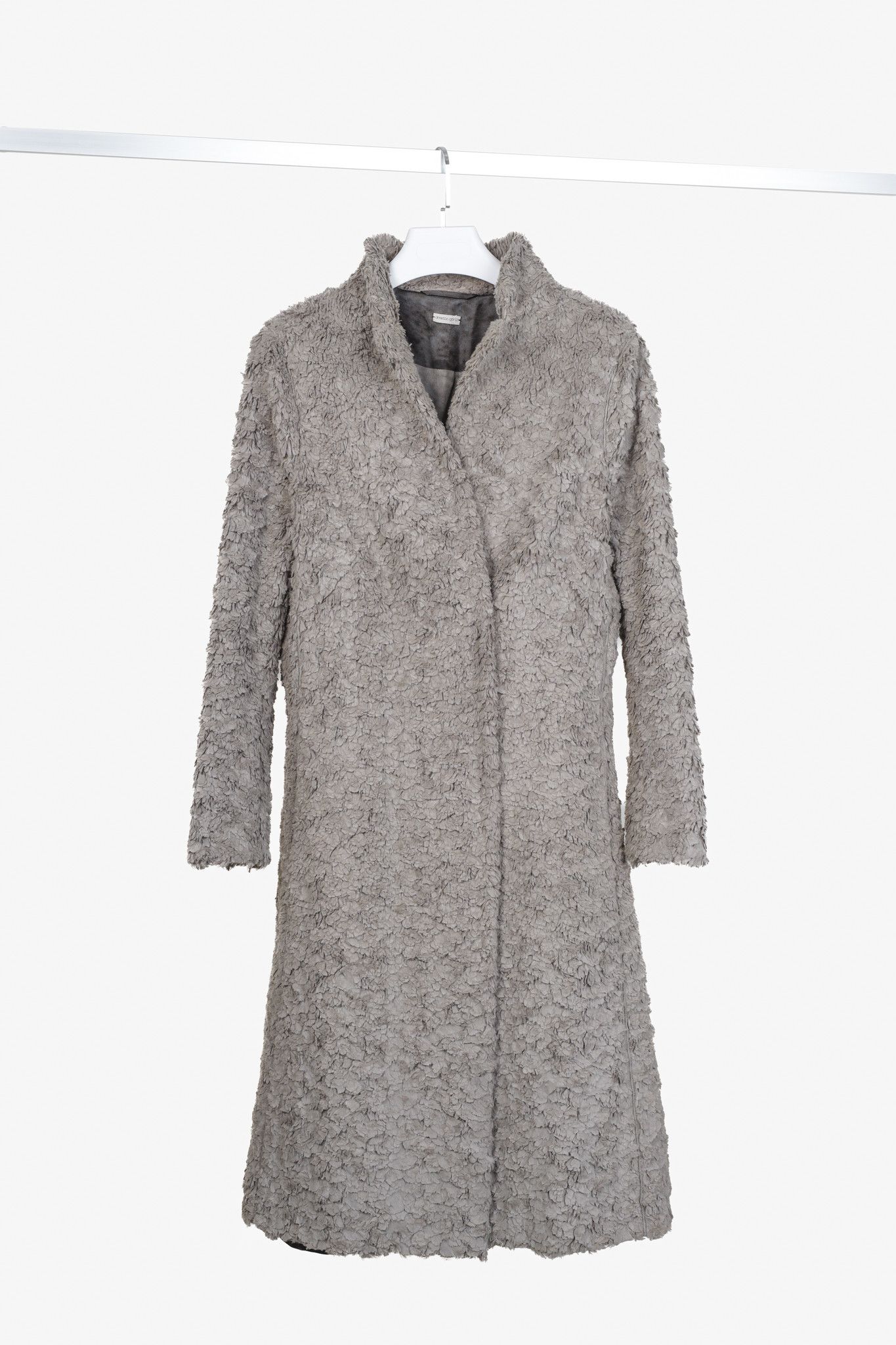 Annette Gortz Annette Gortz Grey Shadows Faux Shearling Coat Size M / US 6-8 / IT 42-44 - 1 Thumbnail