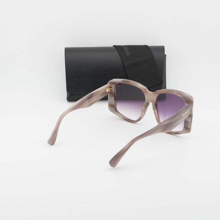 Max Mara GLIMPSE6 MM0098 60Z Sunglasses Beige Butterfly Fram display picture 3