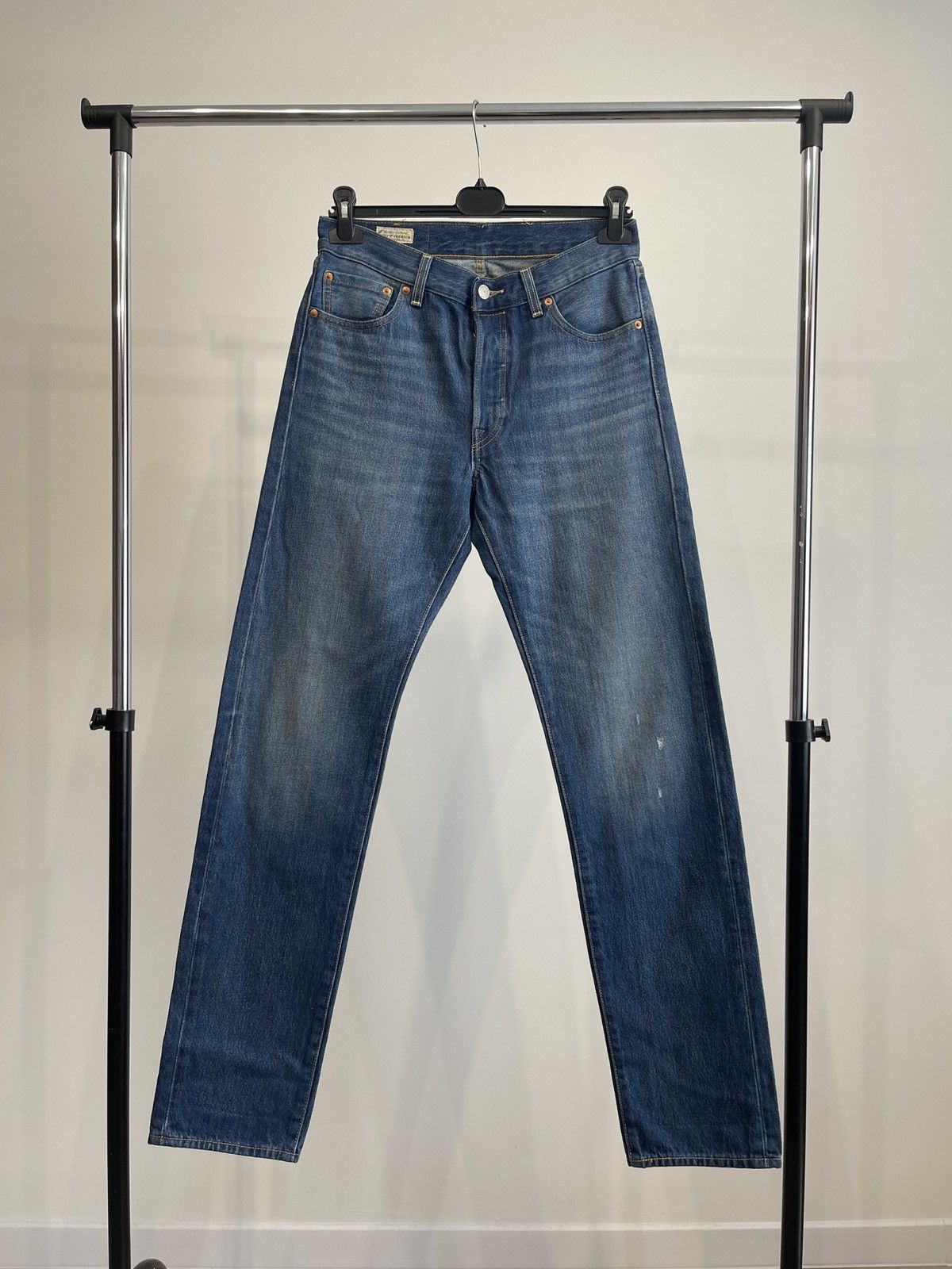Levi's Levi’s jeans premium 501 Levis denim blue rare classic Size US 30 / EU 46 - 1 Thumbnail