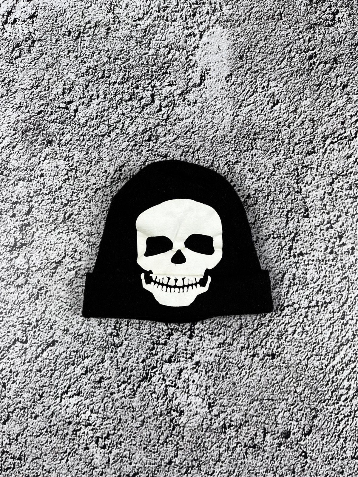 Vintage Vintage Y2K Logo skull beanie opium avant garde hat Size ONE SIZE - 1 Thumbnail