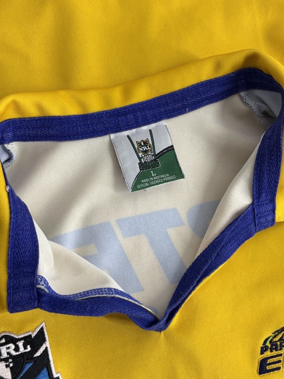 Rugby Ralph Lauren Rare Vintage ISC Parramatta Eels NRL Licensed Jersey Size US L / EU 52-54 / 3 - 15 Thumbnail