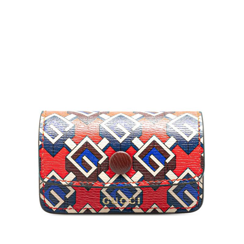 Gucci Gucci Gucci Geometric G Leather Key Holder Leather Key Chain 692957 DUTY FREE for USA Size ONE SIZE - 1 Thumbnail