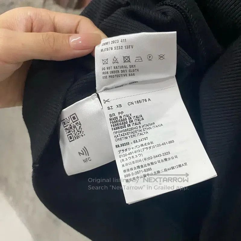 Miu Miu Miu Miu Black Cotton Summer Hoodie . Size XS / US 0-2 / IT 36-38 - 7 Thumbnail