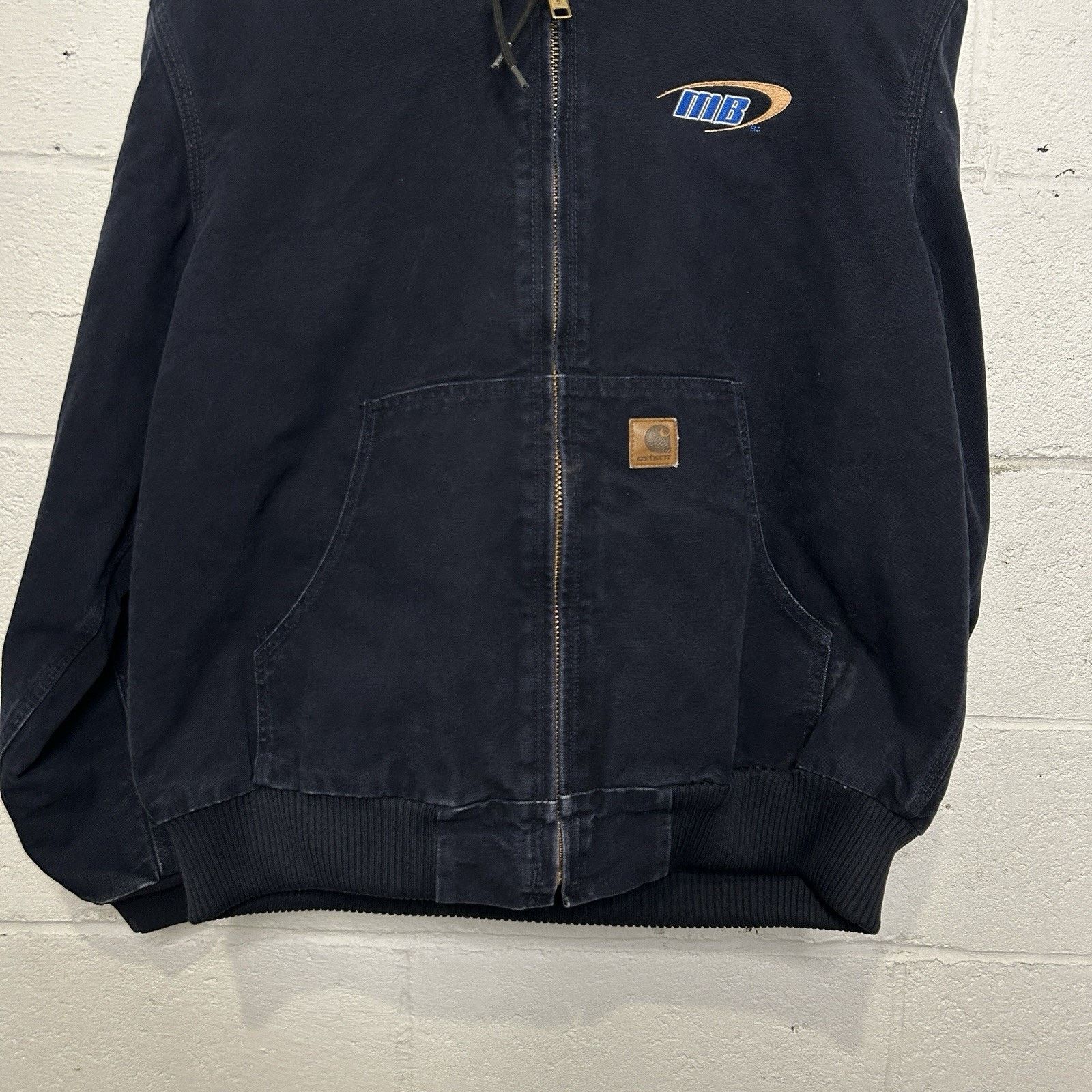 Carhartt Vintage Carhartt Hooded Active Jacket “Midnight Blue” J130 Size US L / EU 52-54 / 3 - 3 Thumbnail