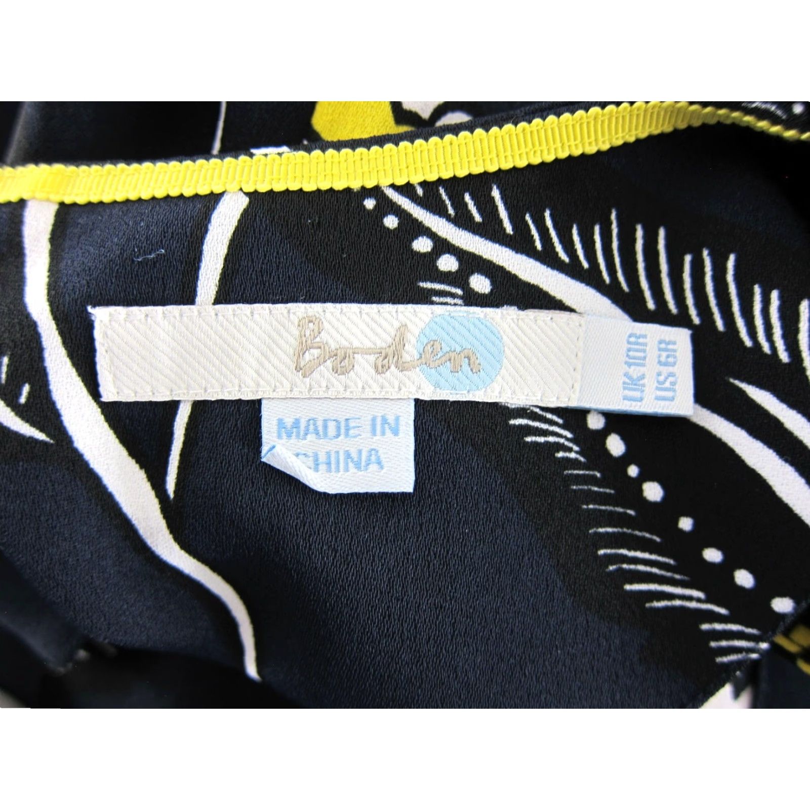 Boden Boden Shirt Dress 3/4 Sleeve Pockets Floral Knee Length Blue White Yellow 6R Size M / US 6-8 / IT 42-44 - 3 Thumbnail