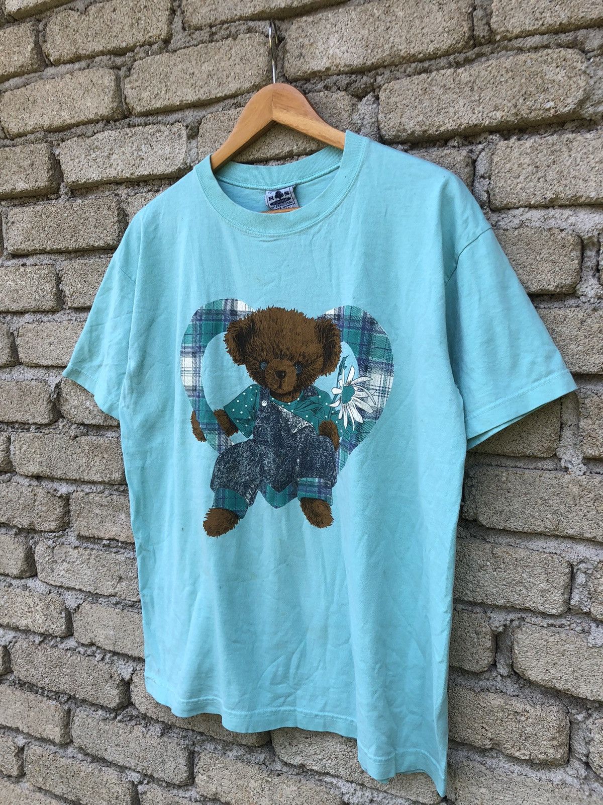 Vintage Vintage 90s Teddy Bear Art Tshirt Size US L / EU 52-54 / 3 - 3 Thumbnail