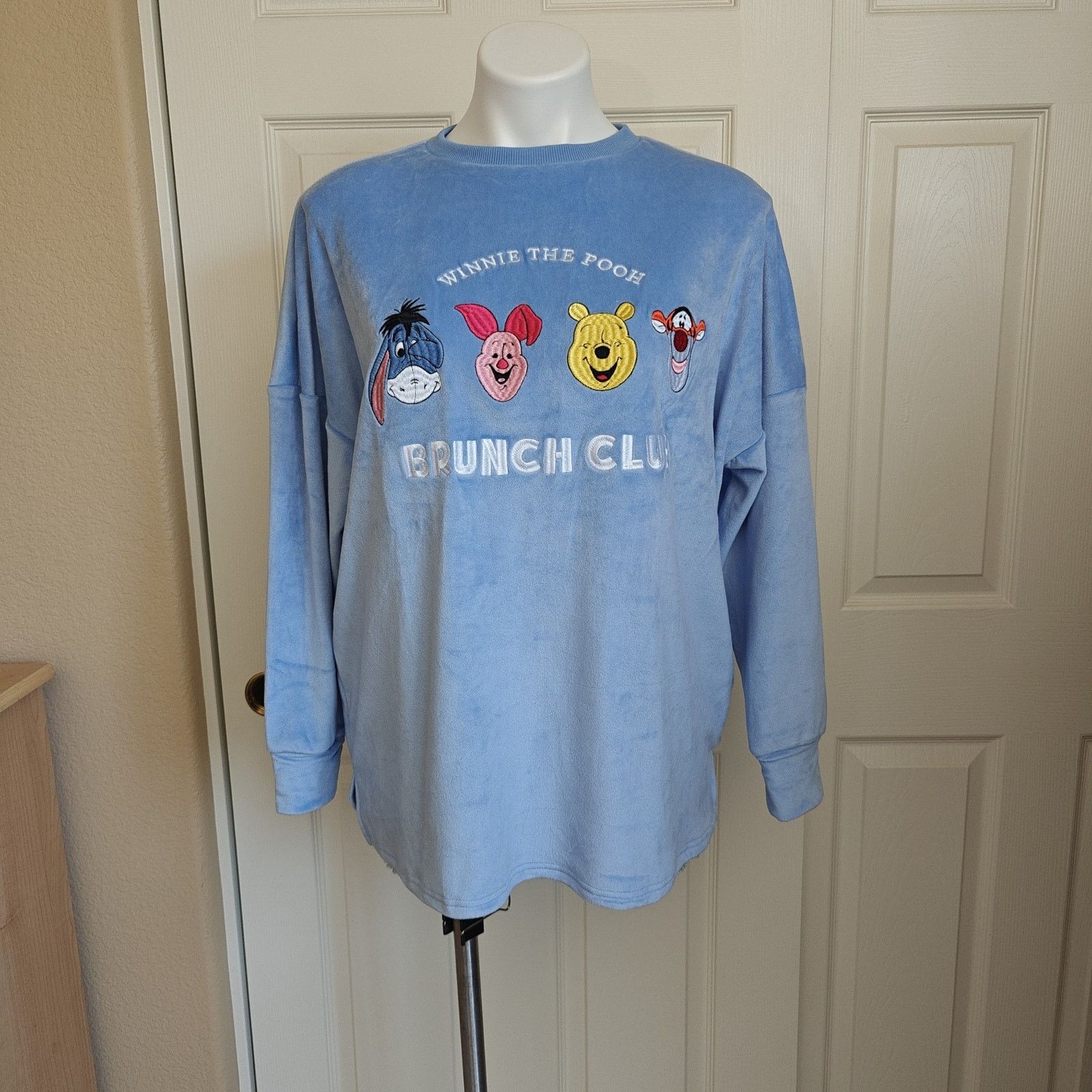 Disney Disney Winnie the Pooh "Brunch Club" velour PJ top sz XS NWT Size XS / US 0-2 / IT 36-38 - 1 Thumbnail