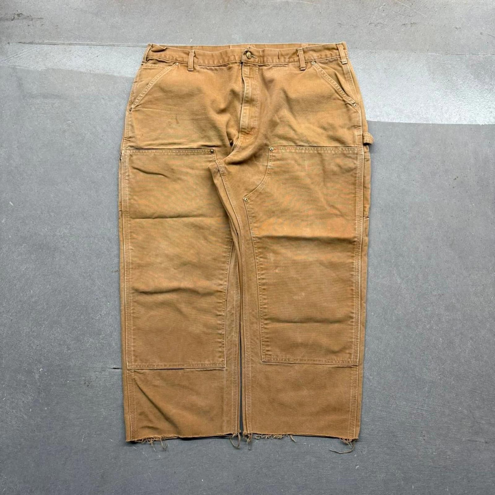Carhartt Vintage 90s Carhartt Faded Double Knee Carpenter Pants Size US 40 / EU 56 - 1 Thumbnail