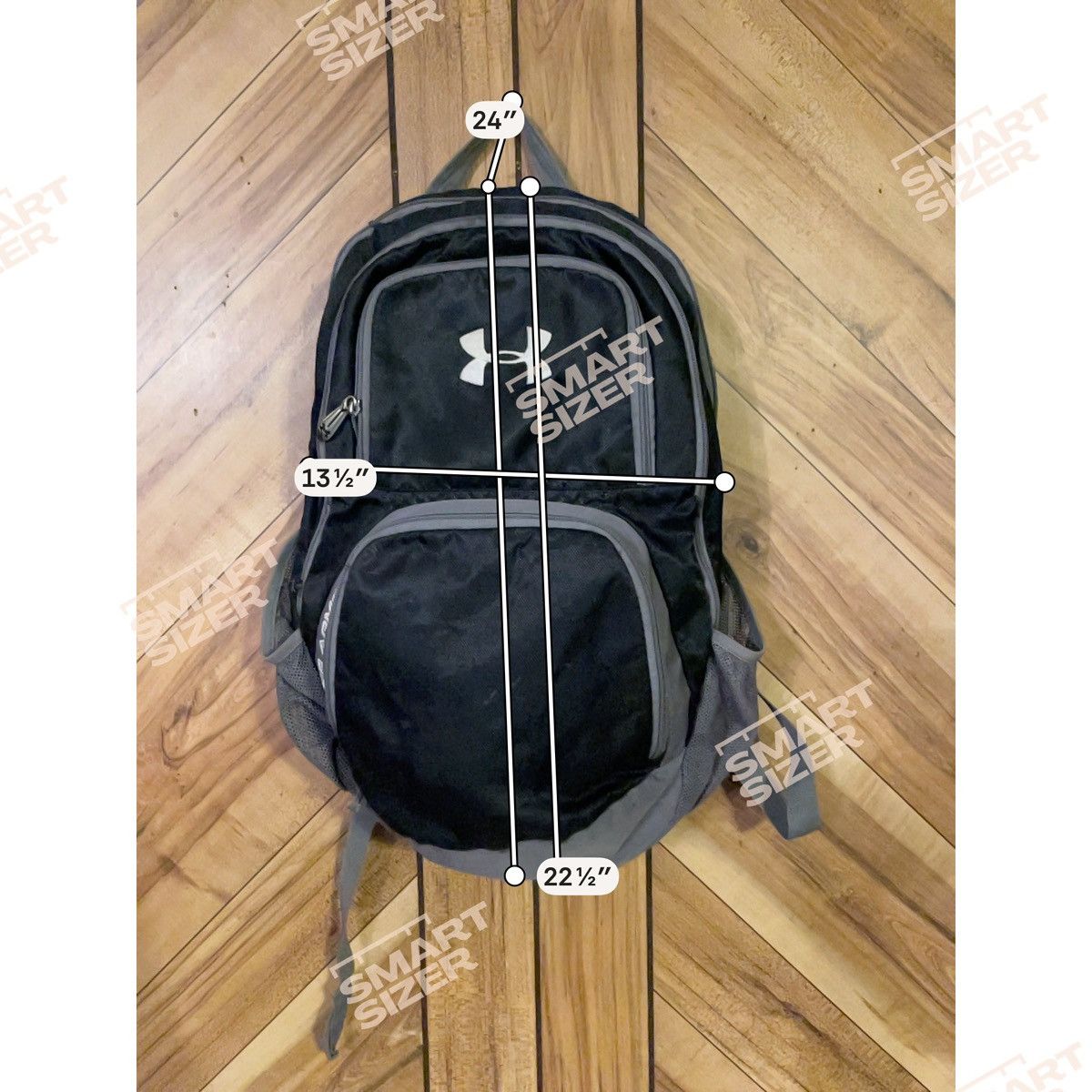 Under Armour Under Armour Hustle Storm Black Backpack Hiking Travel Bag Size ONE SIZE - 10 Thumbnail