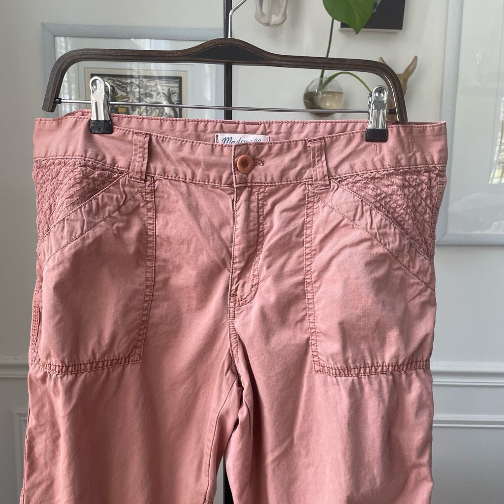 Madewell Madewell Dusty Rose 100% Cotton Casual Pants 31 Size 31" - 2 Thumbnail