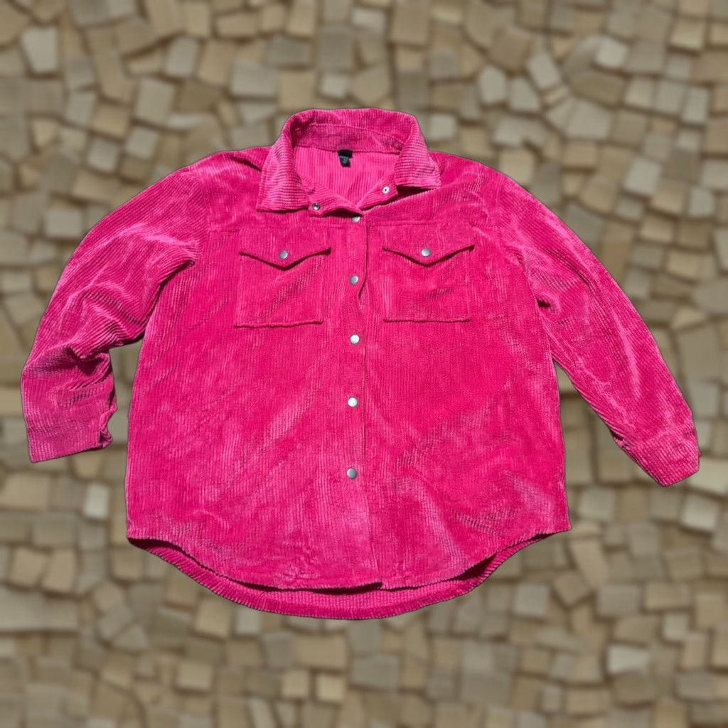 Vintage VINTAGE: No — Wild Fable Shirt Women’s Medium Pink Long Sleeve Button Up Shirt Size M / US 6-8 / IT 42-44 - 1 Thumbnail