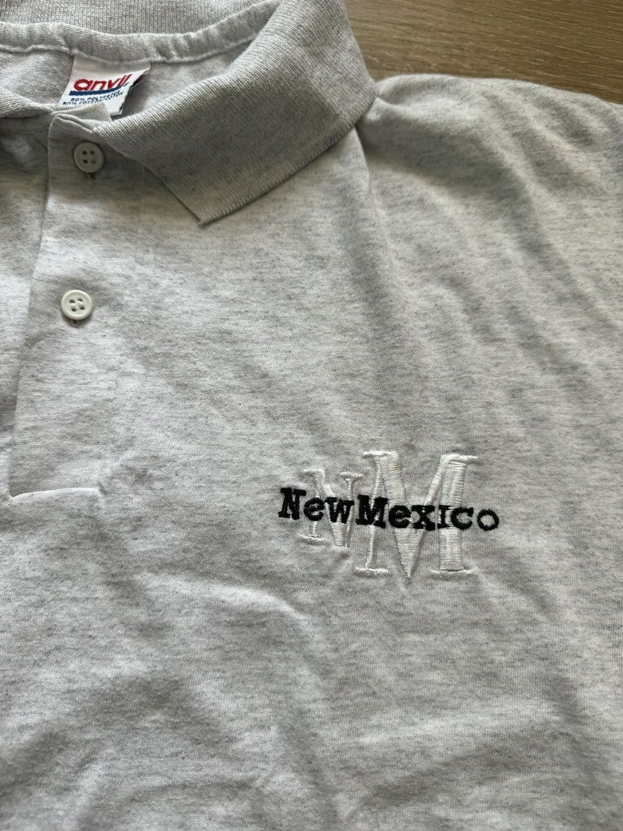 Anvil Vintage New Mexico Embroidered Logo 2-Button Polo Size US L / EU 52-54 / 3 - 3 Thumbnail