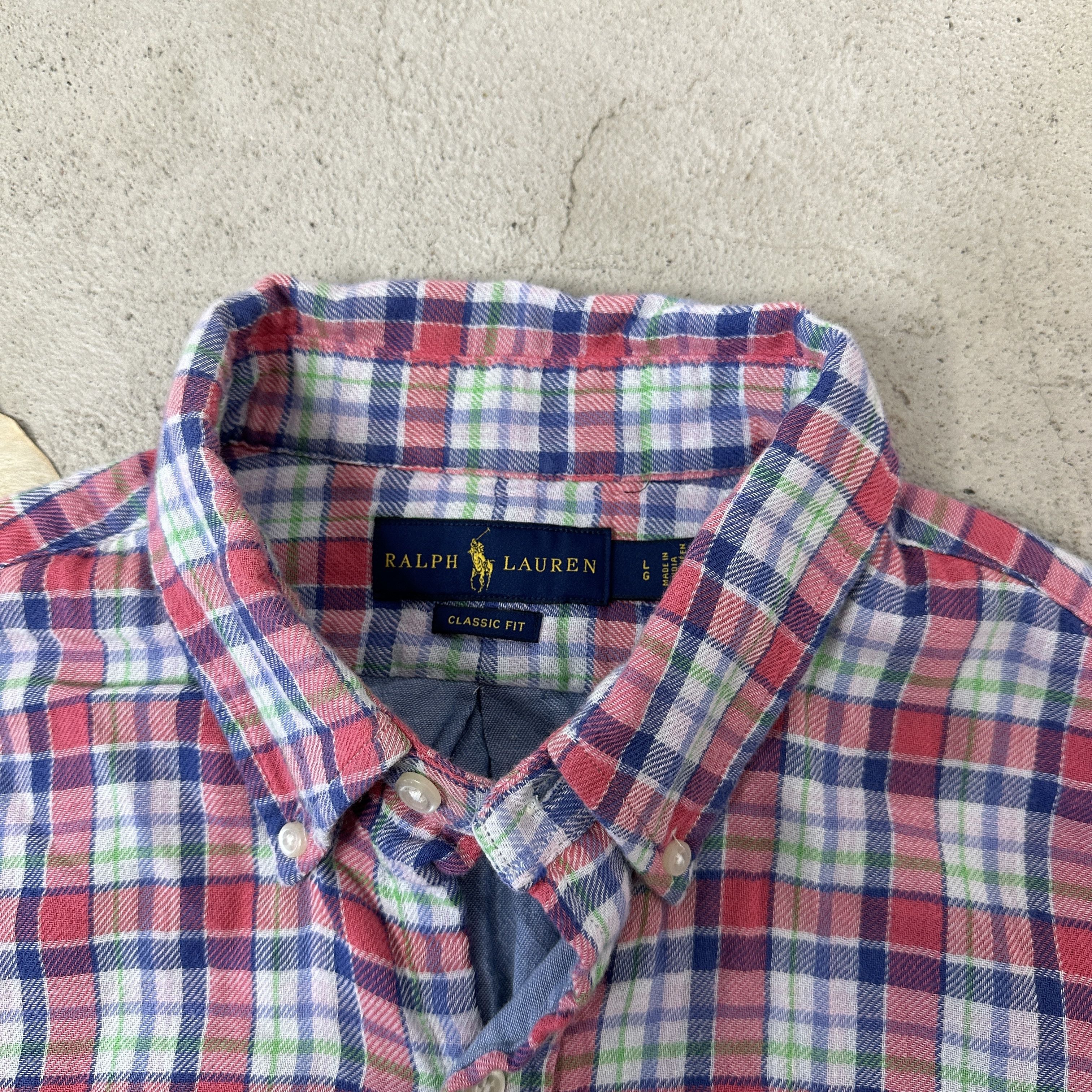 Polo Ralph Lauren × Vintage Polo Ralph Lauren flannel shirt Size US L / EU 52-54 / 3 - 4 Thumbnail