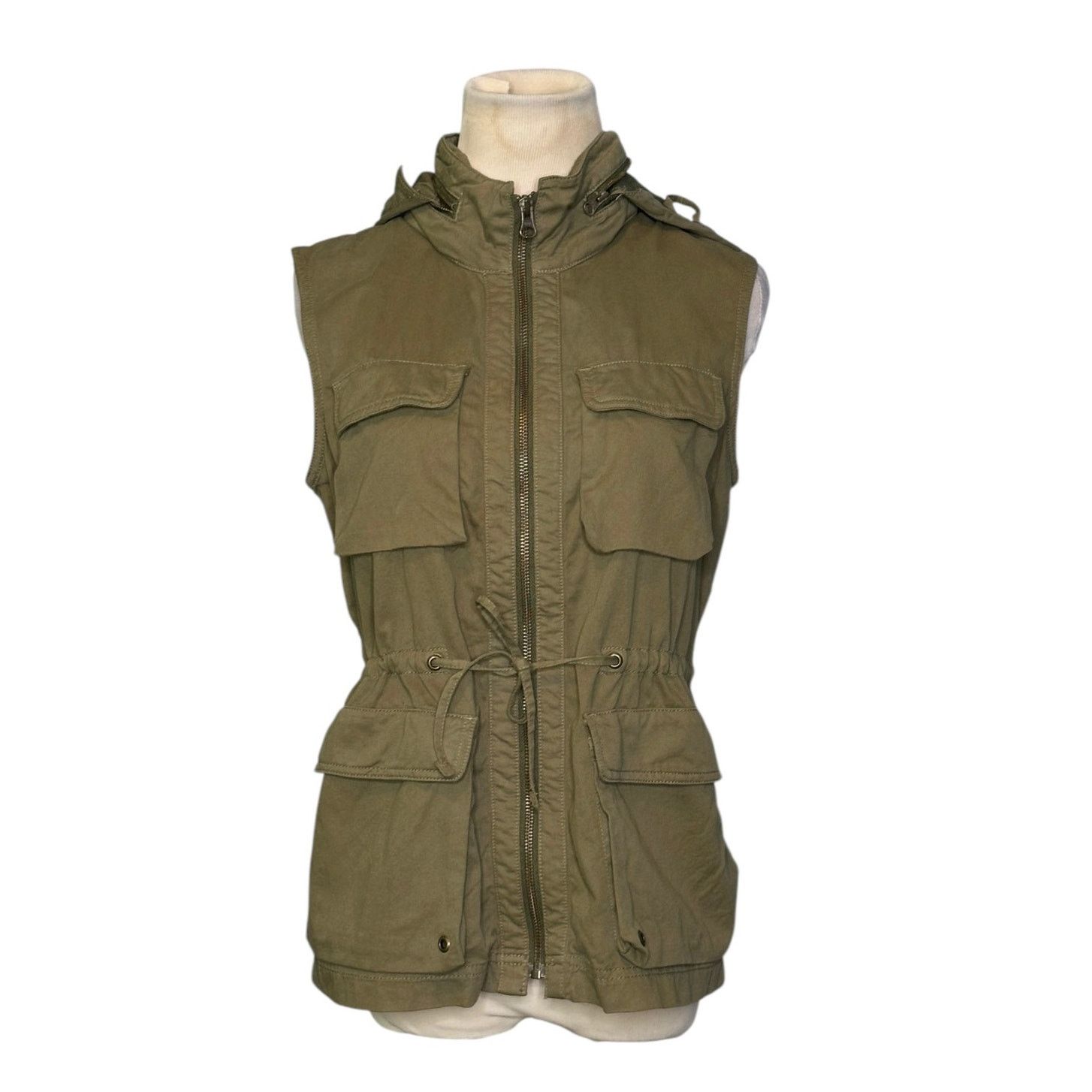 J.Crew J.Crew Classic twill Chino green hoodie vest jacket size XS Size XS / US 0-2 / IT 36-38 - 1 Thumbnail