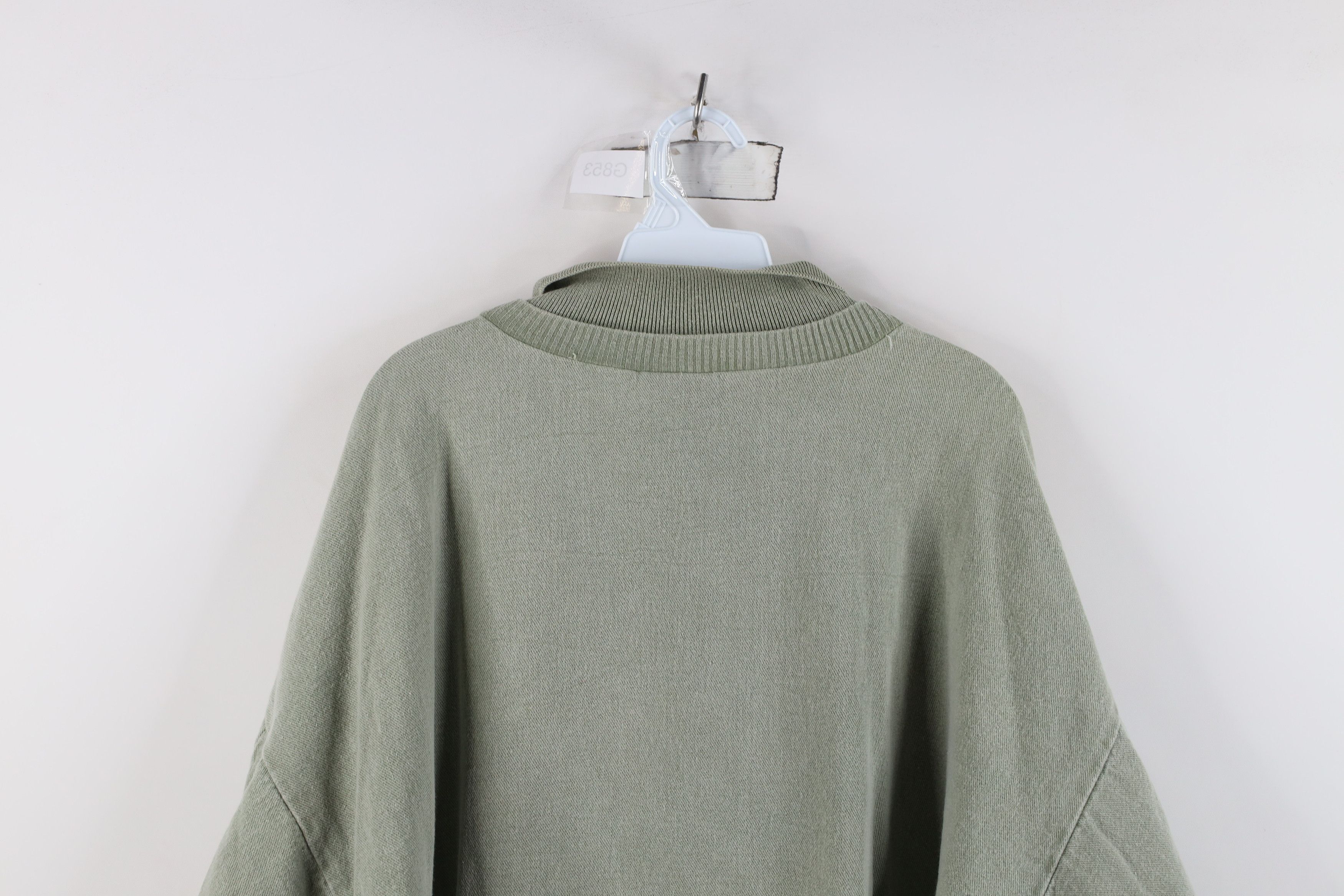 Vintage Vintage 90s Streetwear Hawaii Collared Sweatshirt Green USA Size US XL / EU 56 / 4 - 13 Thumbnail