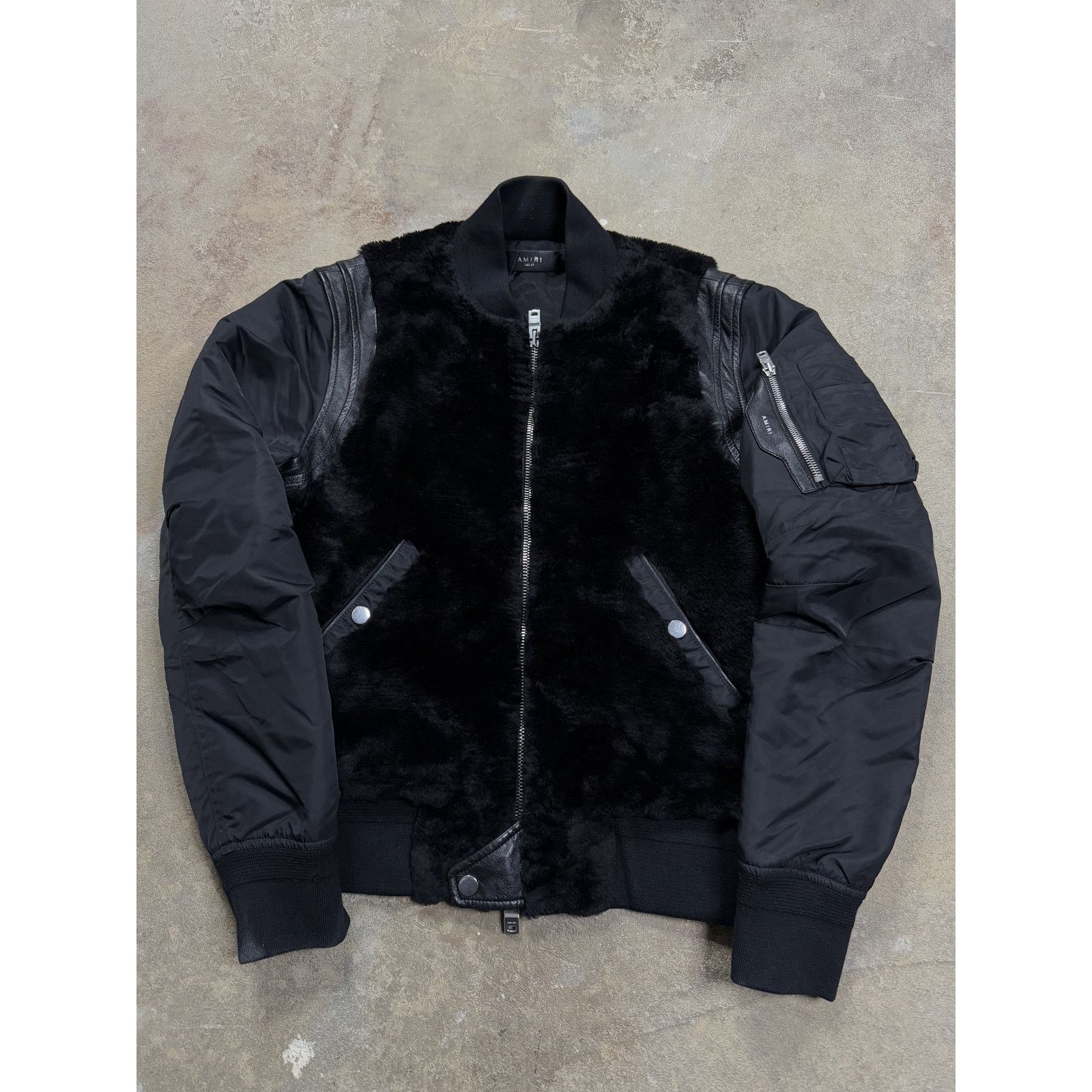 Amiri Amiri Jacket Black Fur Used 44 (Small) Size US M / EU 48-50 / 2 - 1 Thumbnail