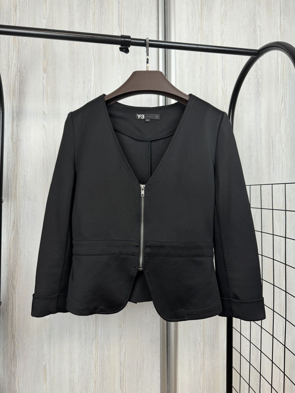 Vintage Y-3 Adidas vintage full zip v-neck jacket Size L / US 10 / IT 46 - 1 Thumbnail