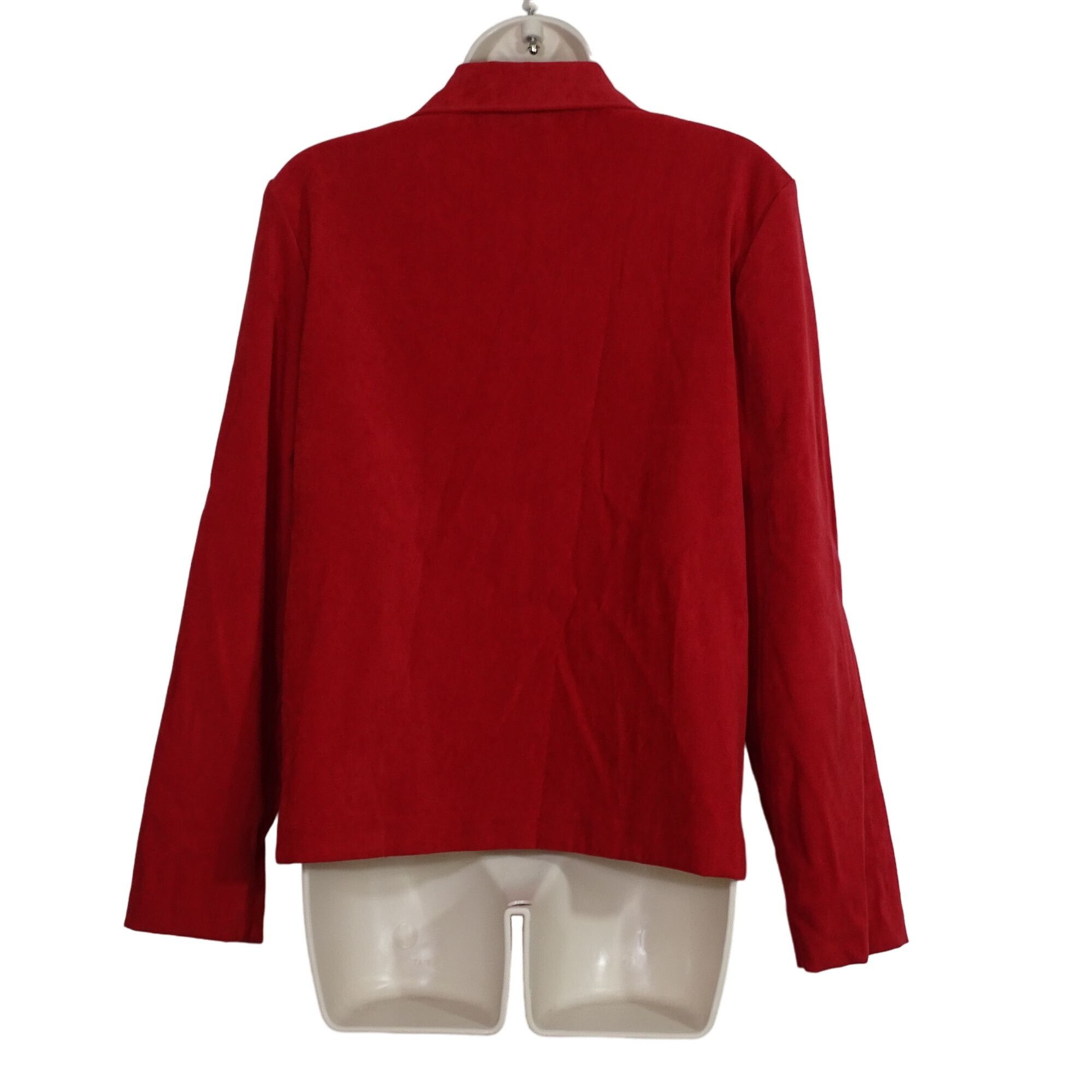 Other Vintage Y2K Briggs New York Red Button Up Shirt Jacket Small Size S / US 4 / IT 40 - 2 Thumbnail