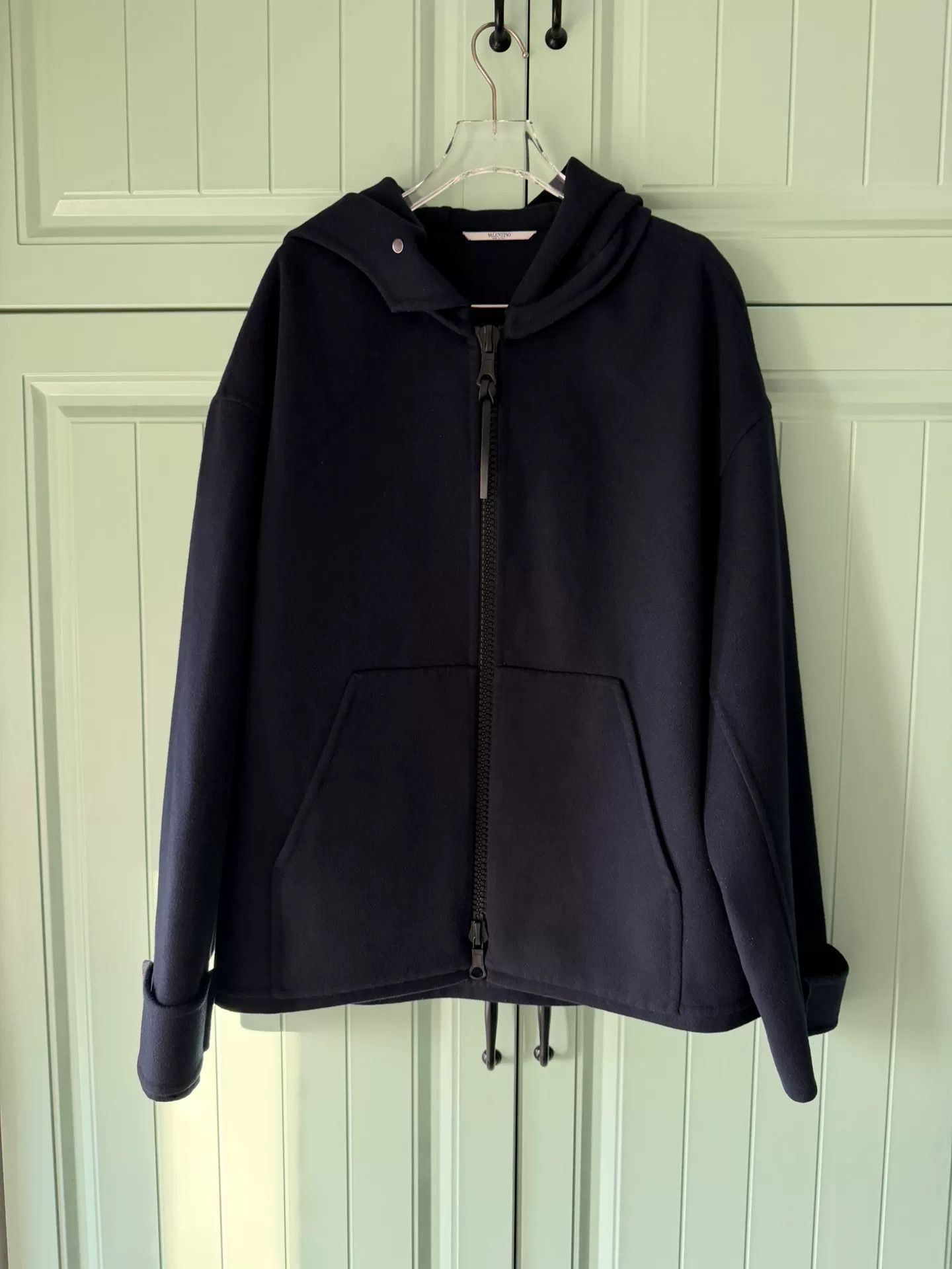 Valentino Valentino Hooded Wool Jacket Size US M / EU 48-50 / 2 - 1 Thumbnail