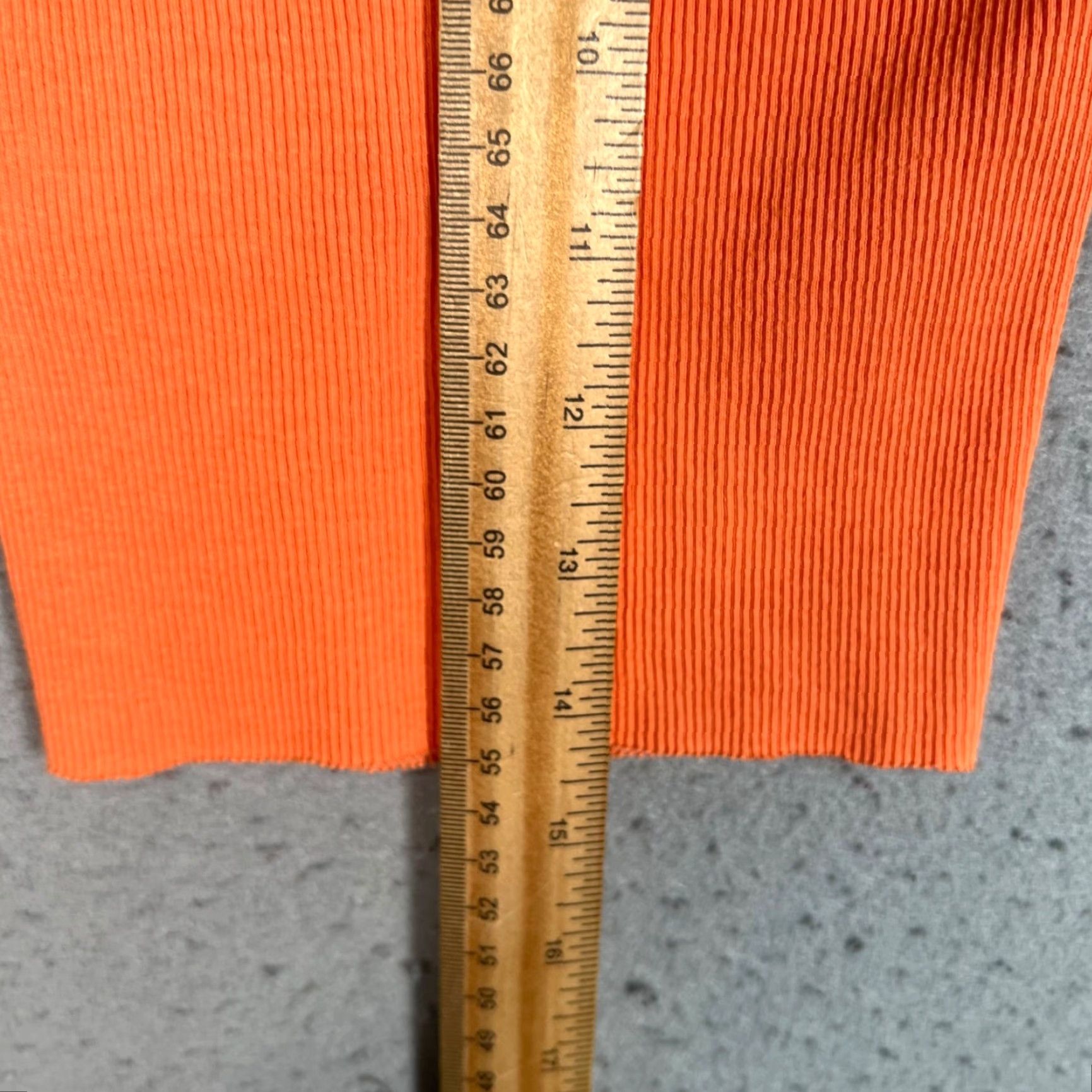 RE/DONE VINTAGE Re/Done Hanes Womens XS Orange Ribbed Tank Top Cotton Size XS / US 0-2 / IT 36-38 - 6 Thumbnail