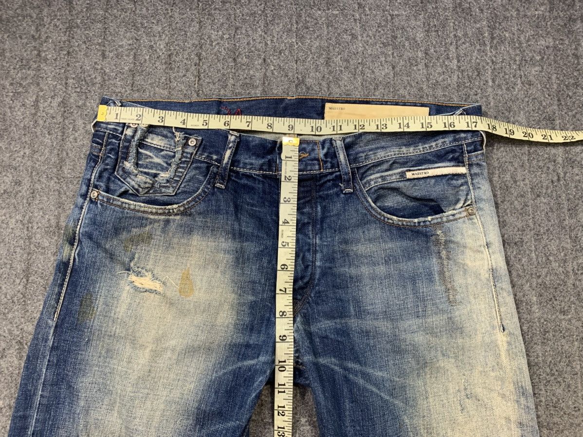 Replay Replay Maestro Indigo Beauty Faded Straight Cut Buttonfly Size US 34 / EU 50 - 13 Thumbnail