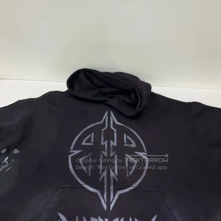 Balenciaga Balenciaga Graphic Print Black Pullover Hoodie. Size US L / EU 52-54 / 3 - 8 Thumbnail
