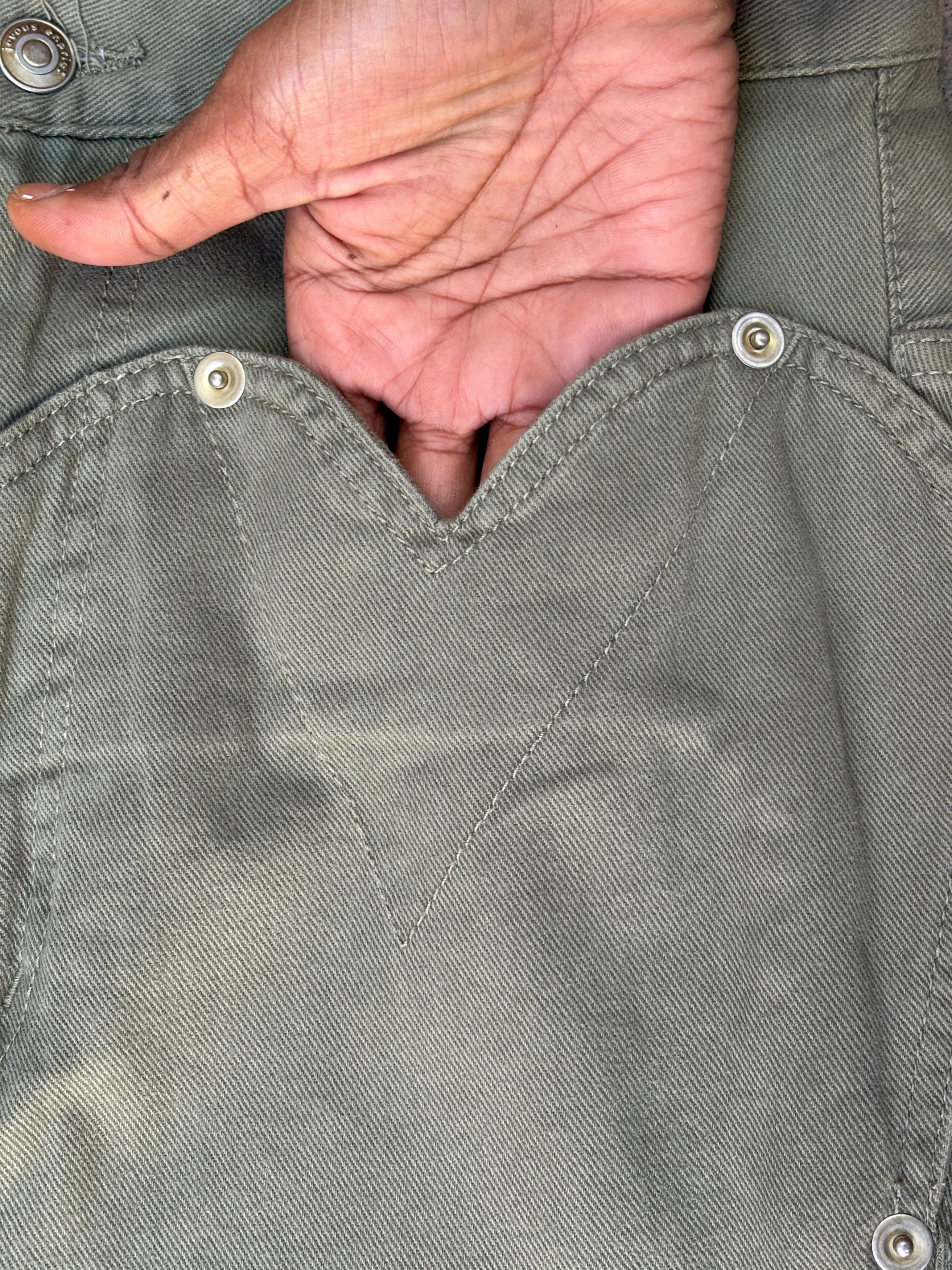 Issey Miyake × mercibeaucoup Mercibeaucoup By Issey Miyake Love Pocket Jeans Size 31" - 3 Thumbnail