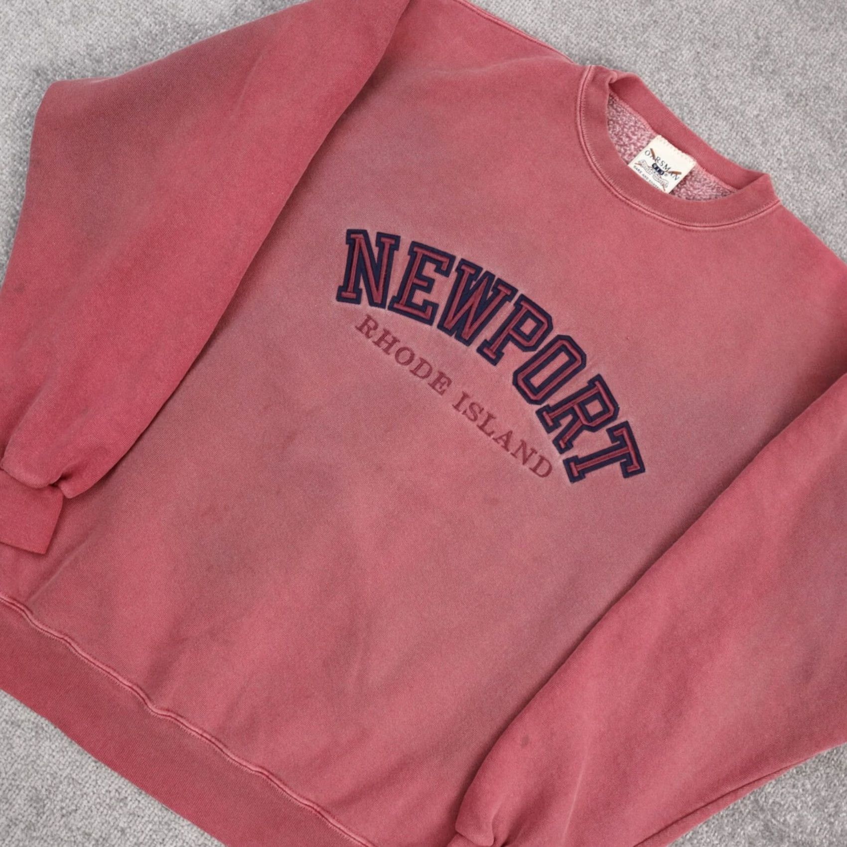 Vintage VINTAGE Newport Rhode Island Medium Pink Long Sleeve Pullover Sweatshirt Mens Size US M / EU 48-50 / 2 - 6 Thumbnail