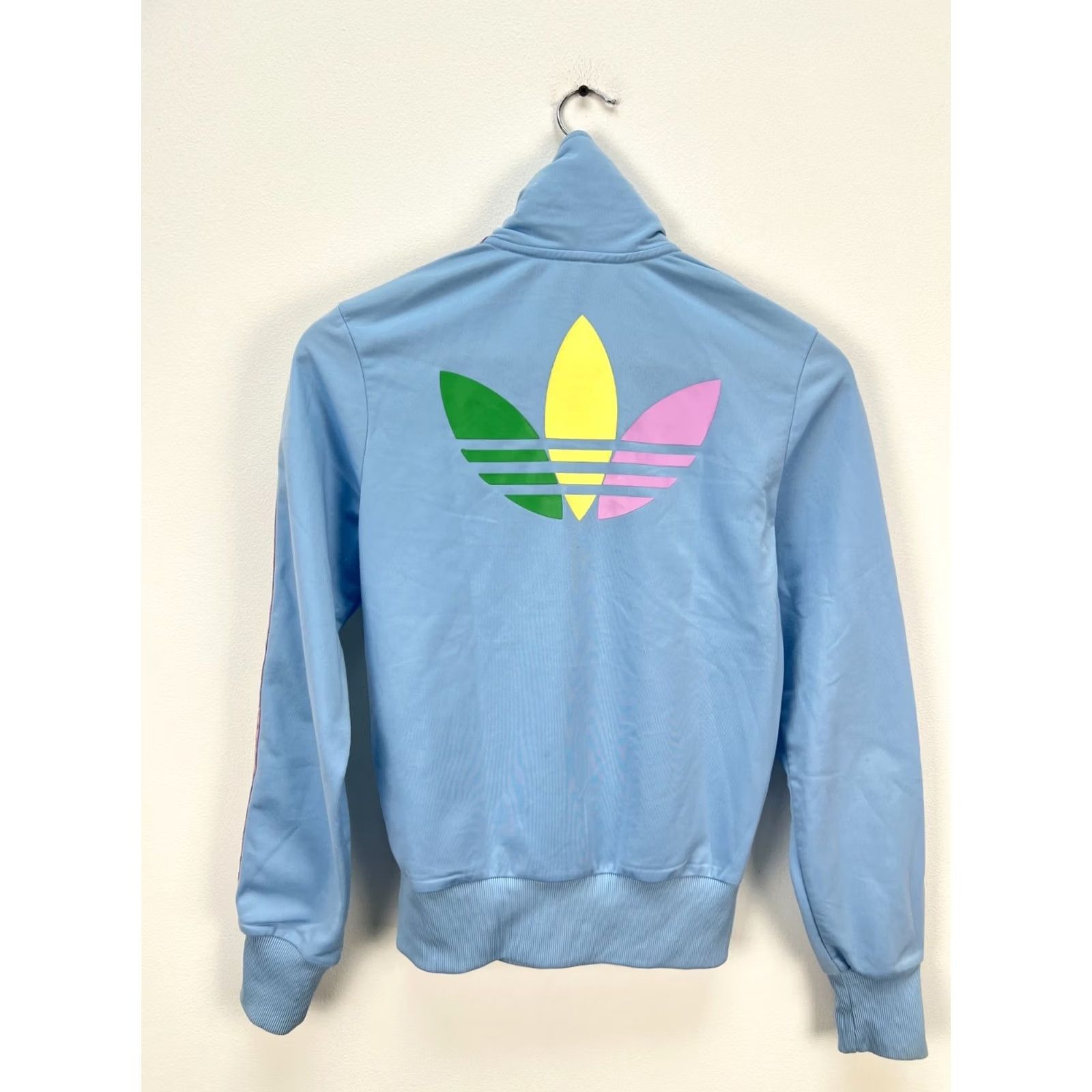 Adidas Vintage adidas Grun Track Top Jacket Light Blue Zip Up Womens XS 8, Light blue, Vintage, adidas Originals, Track Top, Womens, XS Size XS / US 0-2 / IT 36-38 - 2 Thumbnail