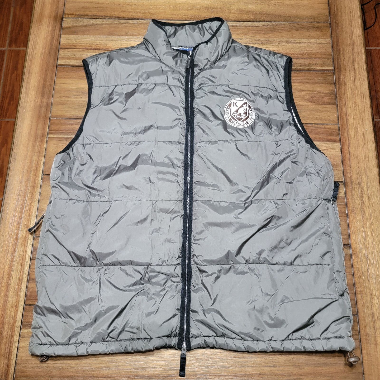 Kangol Kangol Dark Green Puffer Vest w/ 2-Way Zipper - Size Large Size US L / EU 52-54 / 3 - 1 Thumbnail