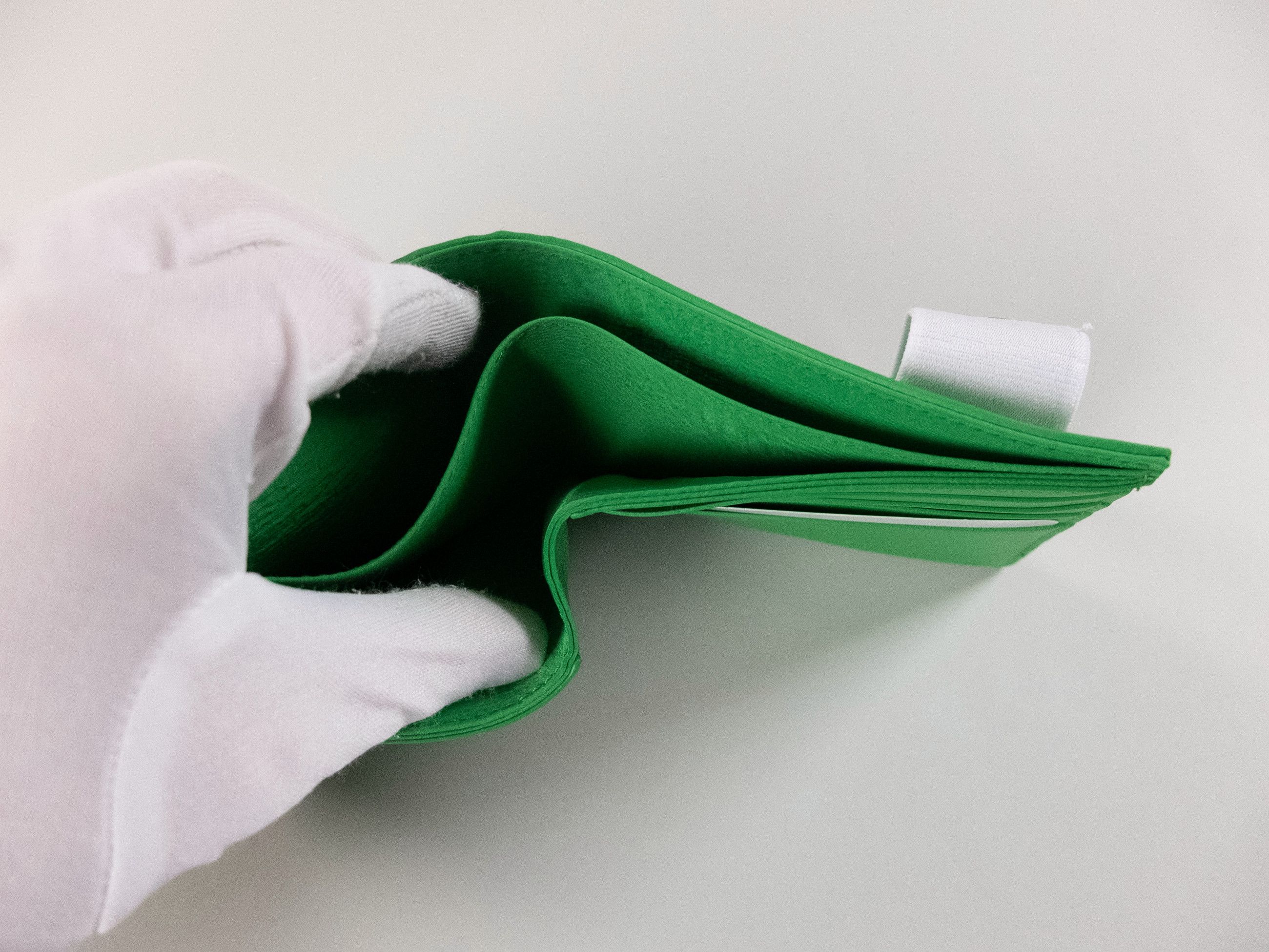 Bottega Veneta BOTTEGA VENETA green white glossy leather strap wallet Size ONE SIZE - 7 Thumbnail