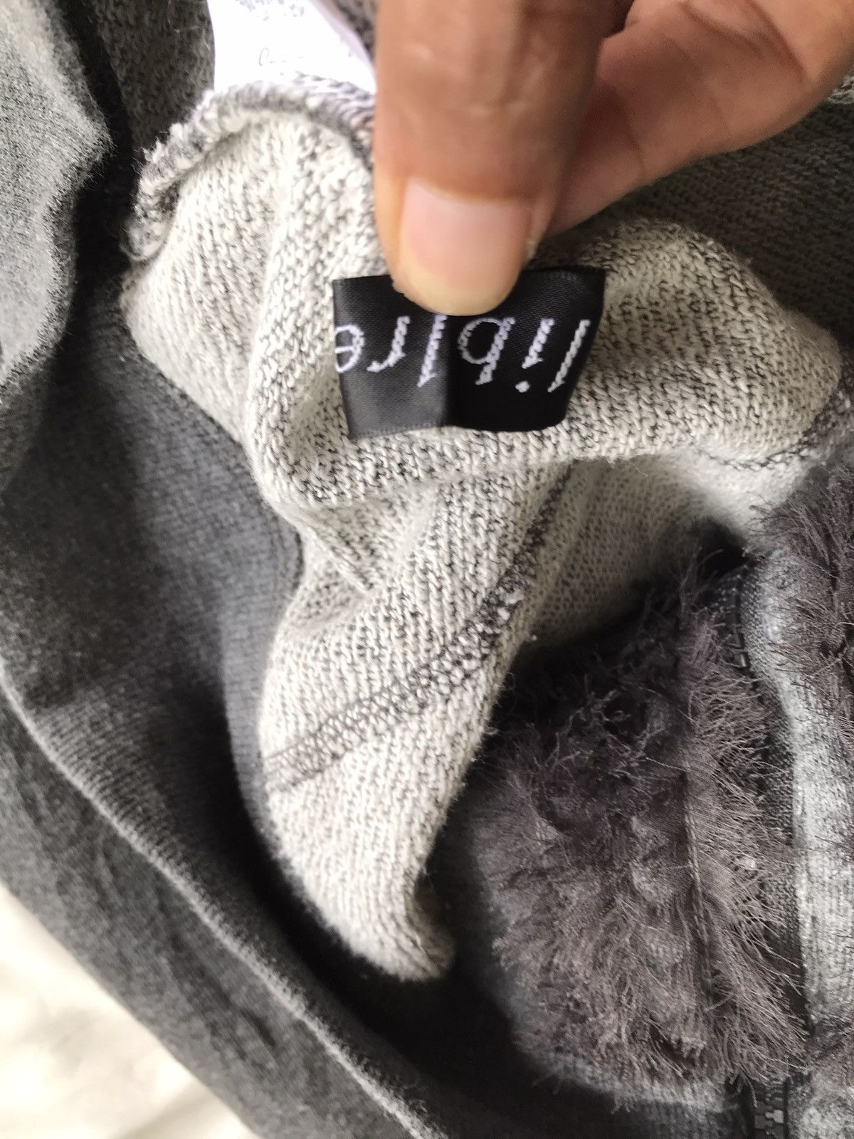 If Six Was Nine Lilbre distressed zip Fur Hoodie ifsix lgb gothic style Size US M / EU 48-50 / 2 - 8 Thumbnail