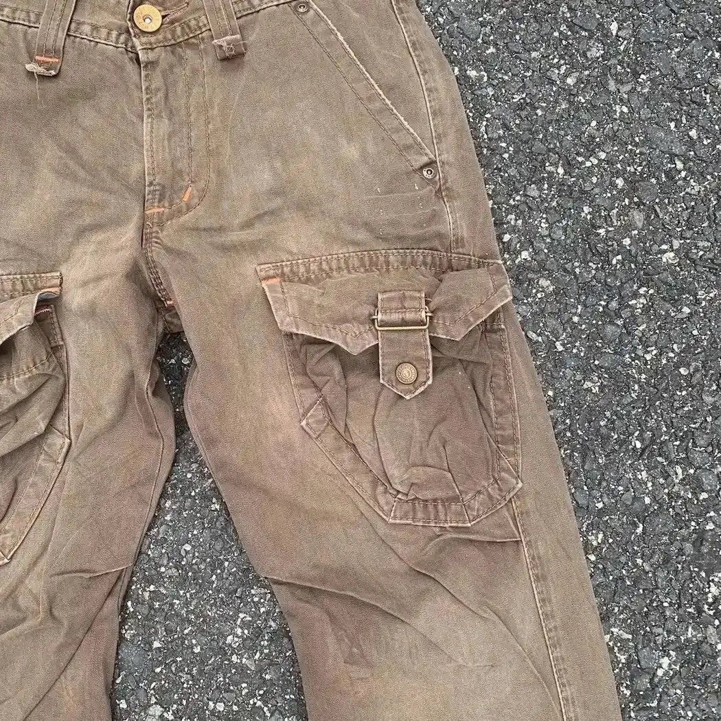 Selected Homme STEALS 💥 FLARE/BOOTCUT JAPANESE BONDAGE RARE TACTICAL PANTS Size US 29 - 5 Thumbnail