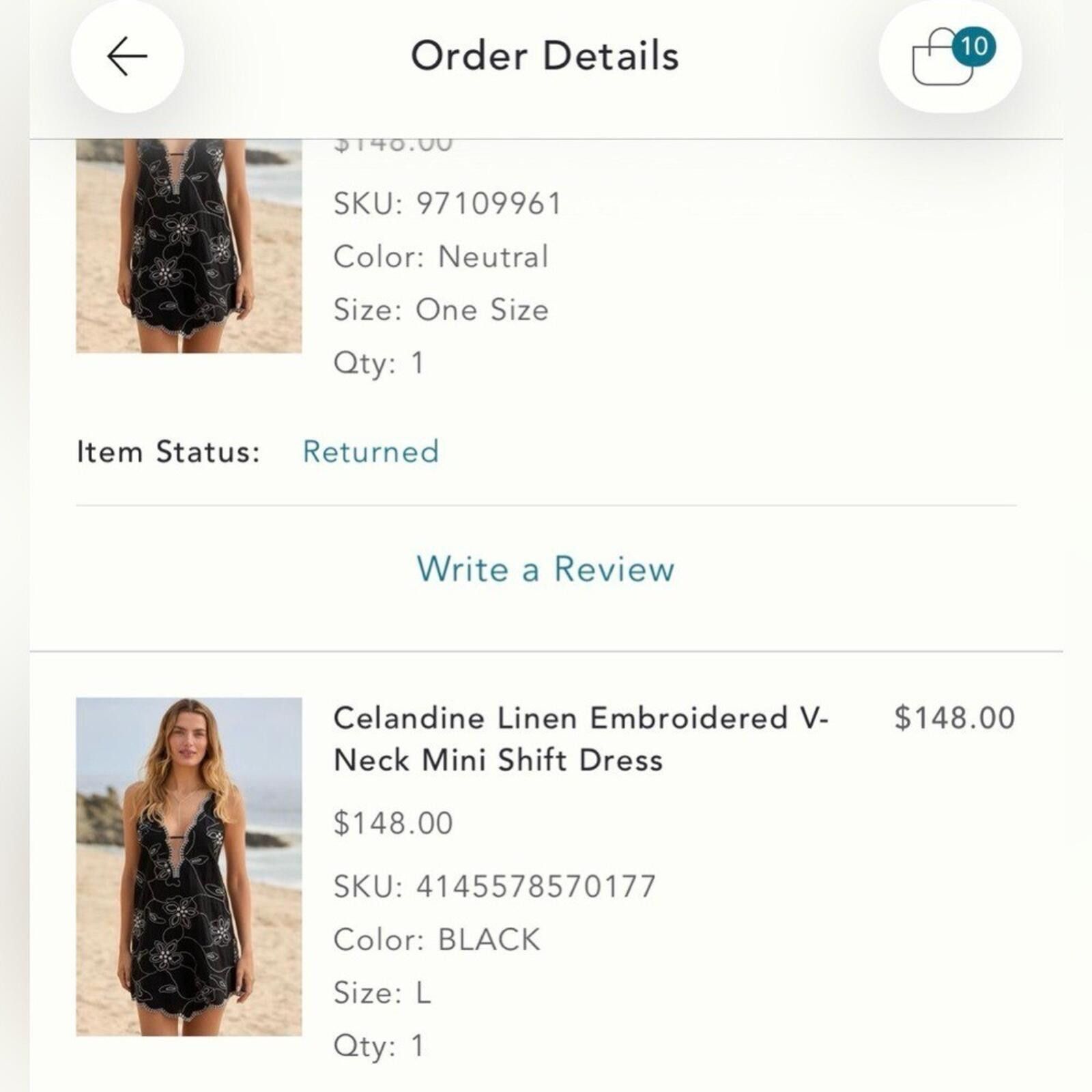 Other Anthropologie Celandine Linen Blend Embroidered Mini Dress L Size ONE SIZE - 6 Thumbnail