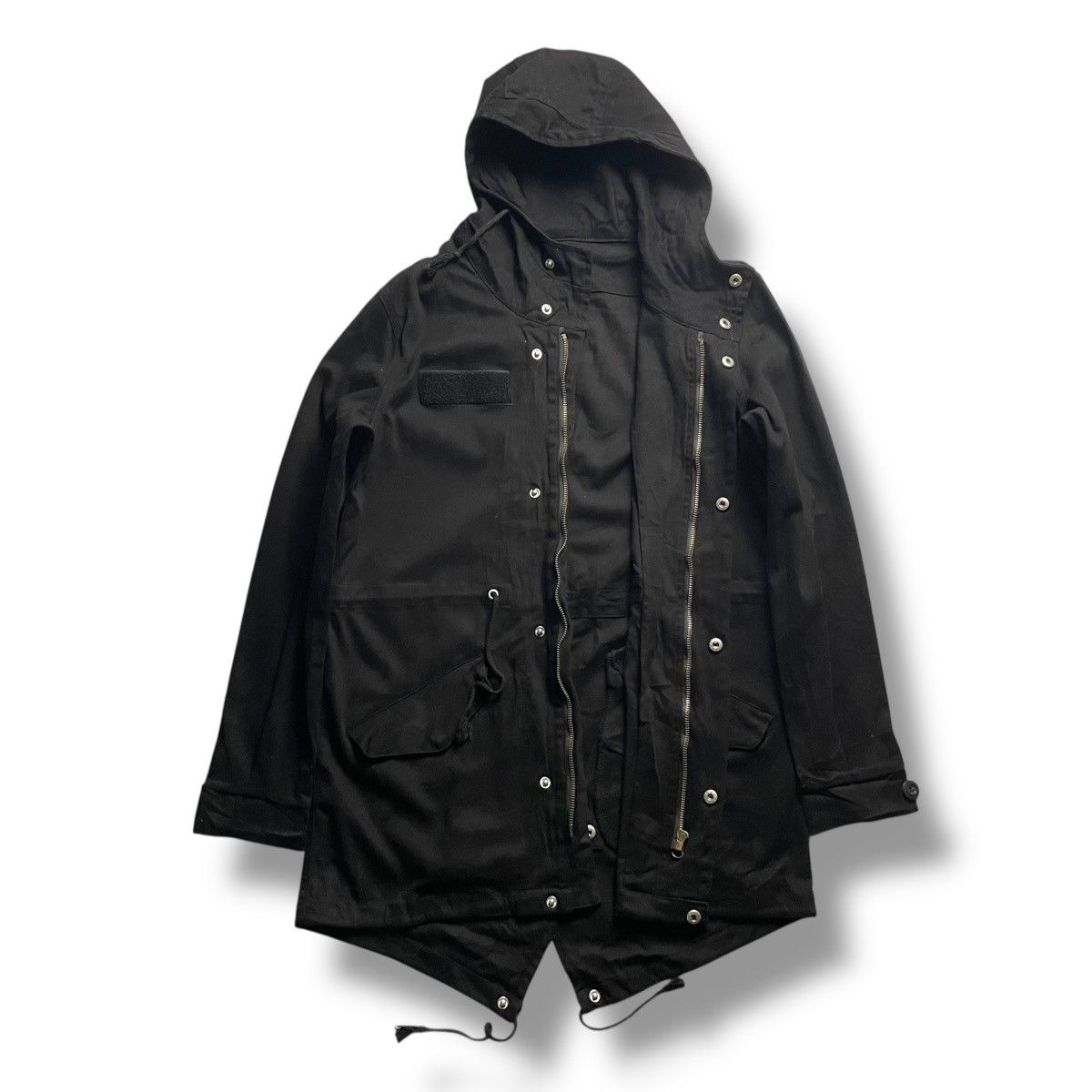 14th Addiction 🇯🇵 NYLAUS BUTTON UP FULL ZIP PARKA JACKET Size US M / EU 48-50 / 2 - 3 Thumbnail