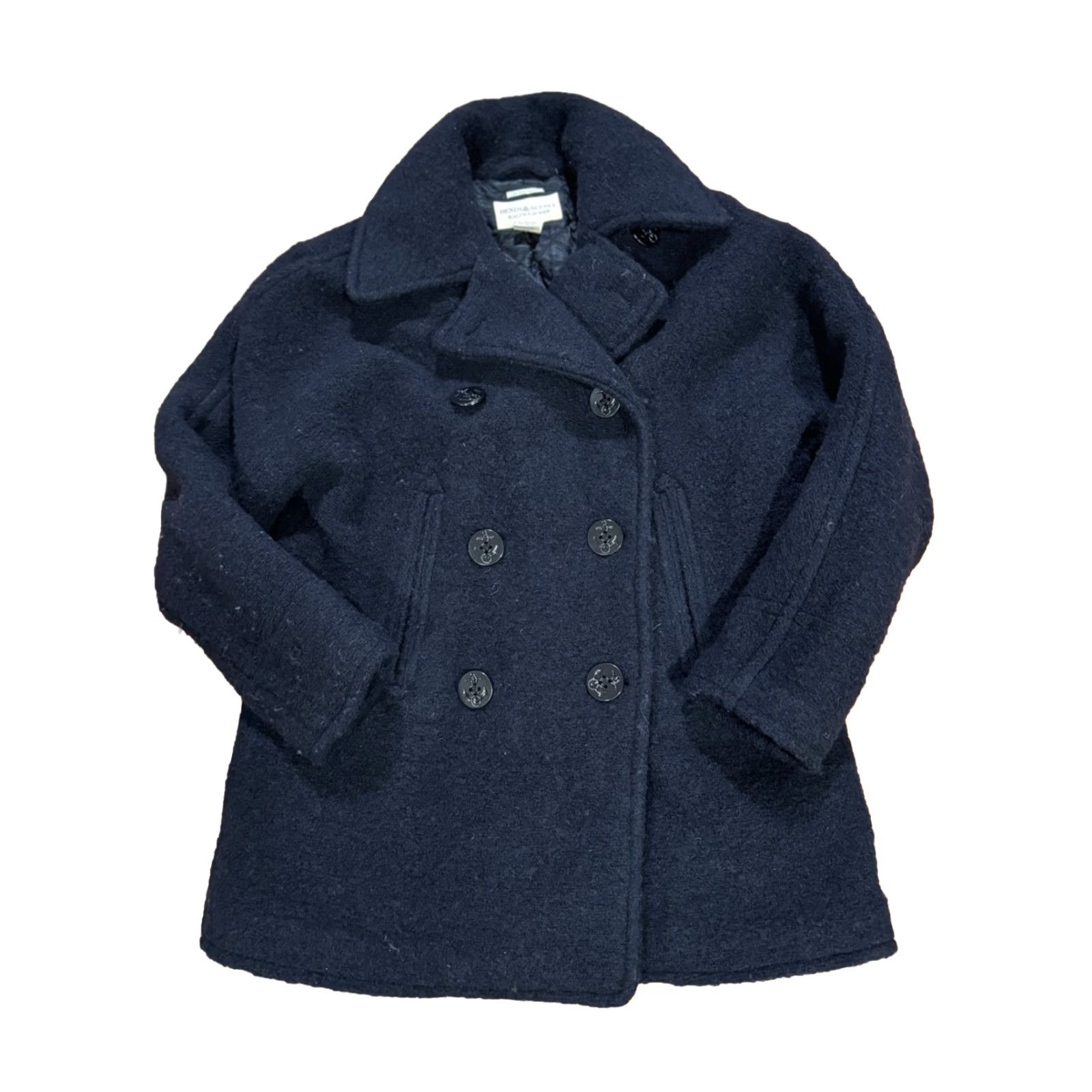 Vintage Denim & Supply Ralph Lauren Jacket Womens Small Black Wool Big Coat Rare! Coat Mens/Womens? Size S / US 4 / IT 40 - 4 Thumbnail